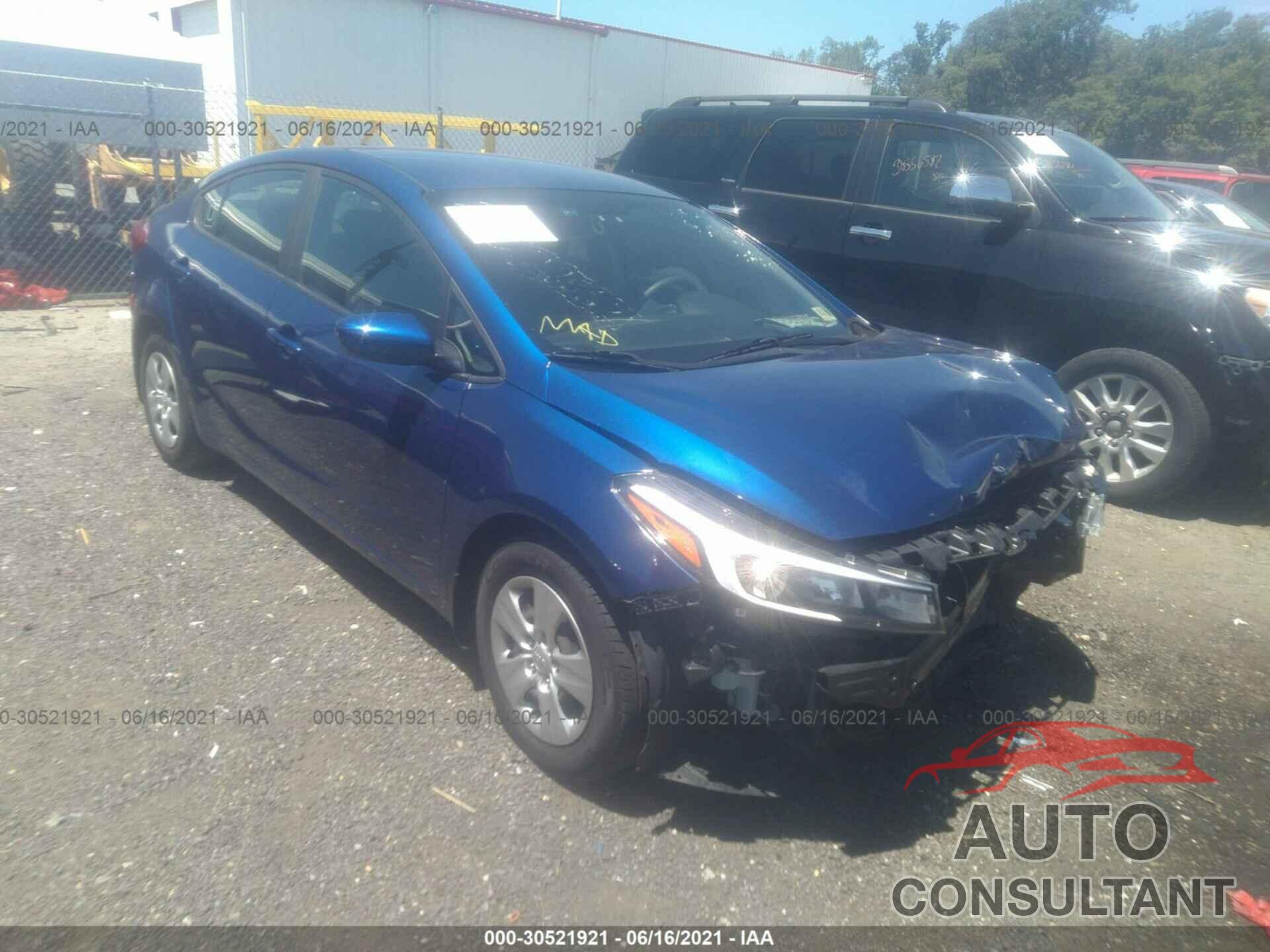 KIA FORTE 2017 - 3KPFK4A75HE038348