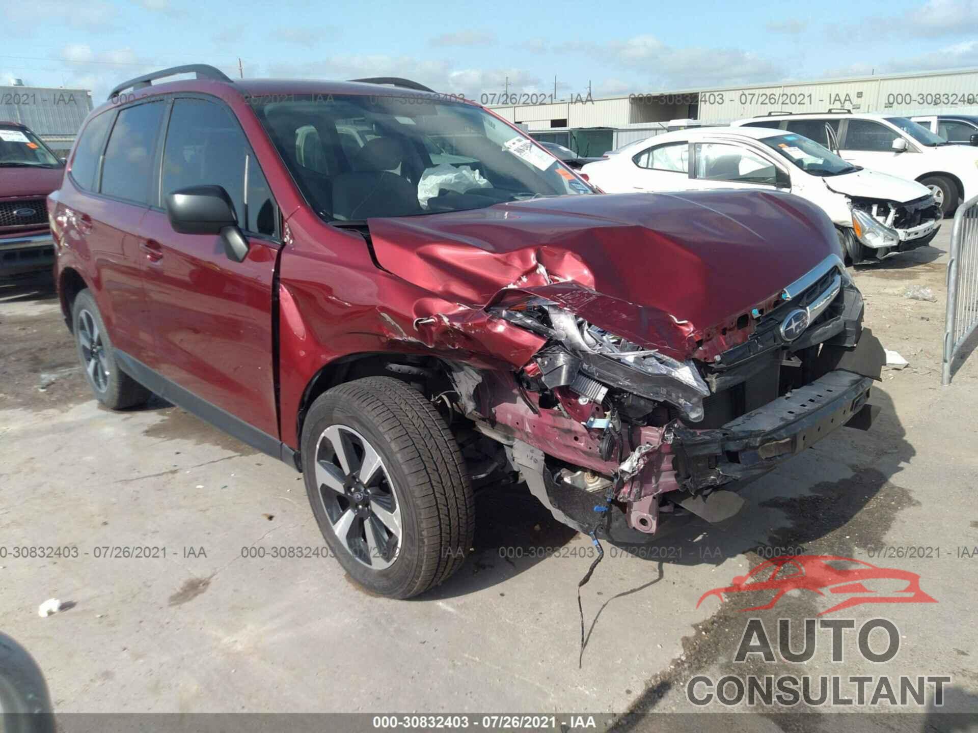 SUBARU FORESTER 2018 - JF2SJABC7JH581374