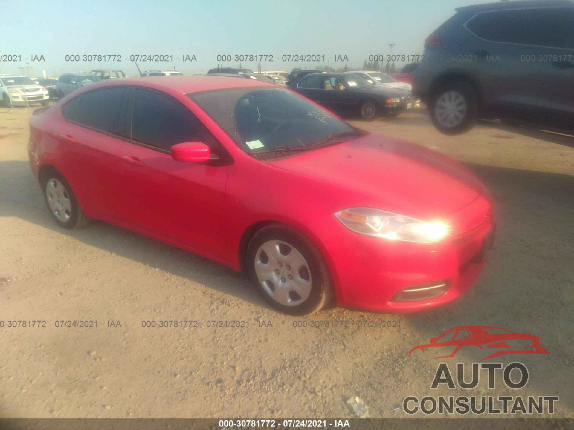 DODGE DART 2016 - 1C3CDFAA3GD766694