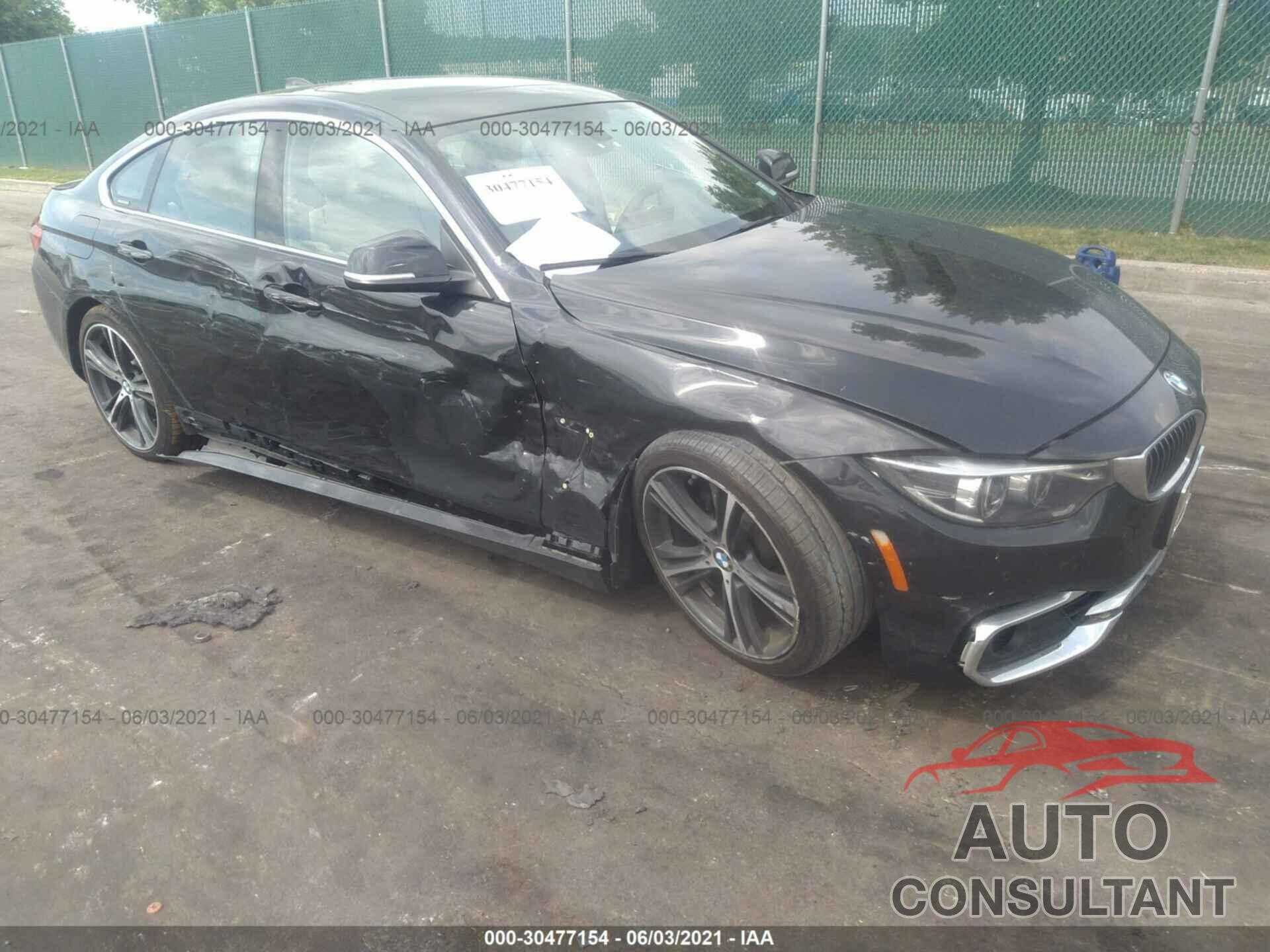 BMW 4 SERIES 2019 - WBA4J3C59KBL06447