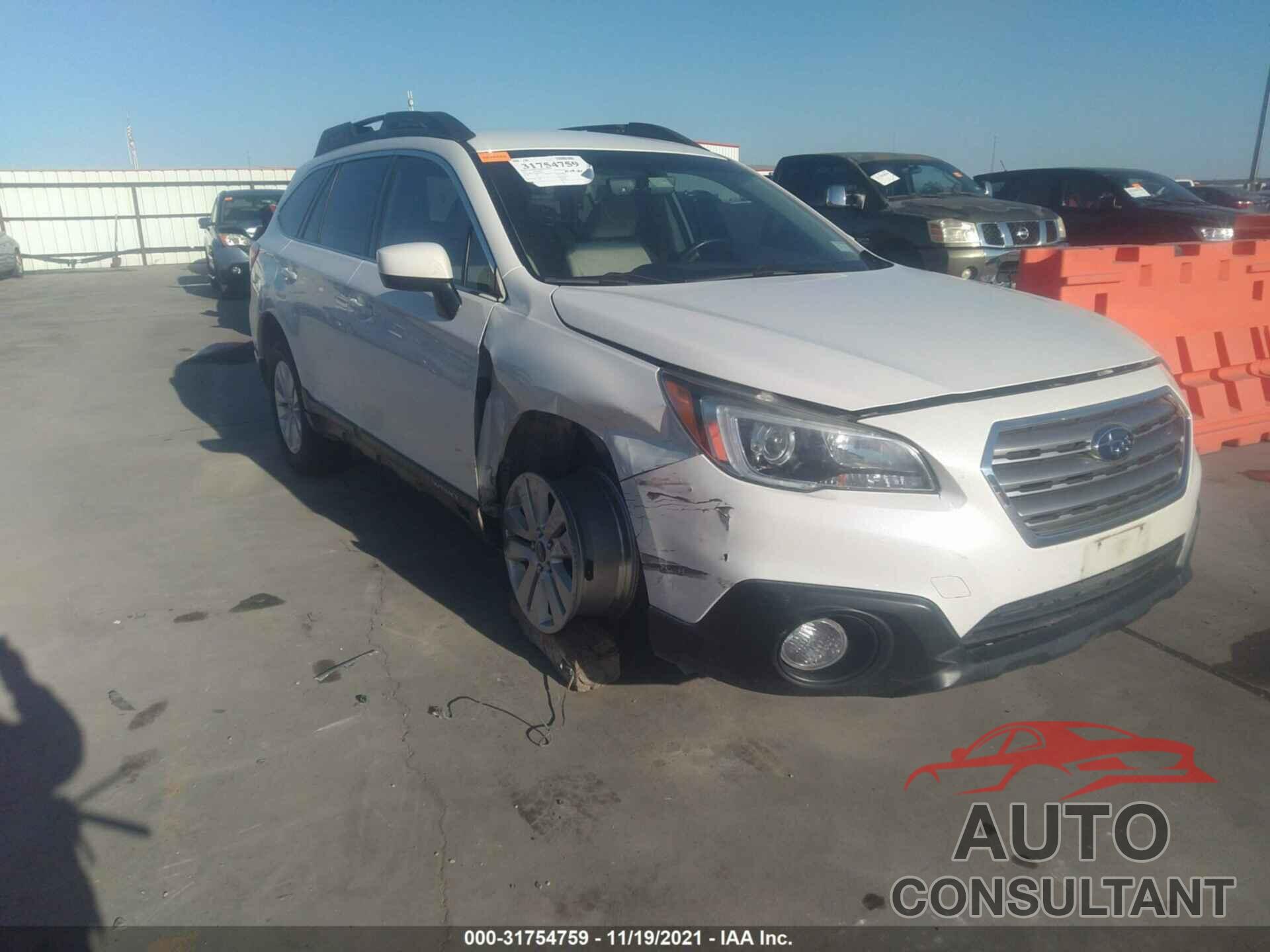 SUBARU OUTBACK 2017 - 4S4BSACC7H3300039