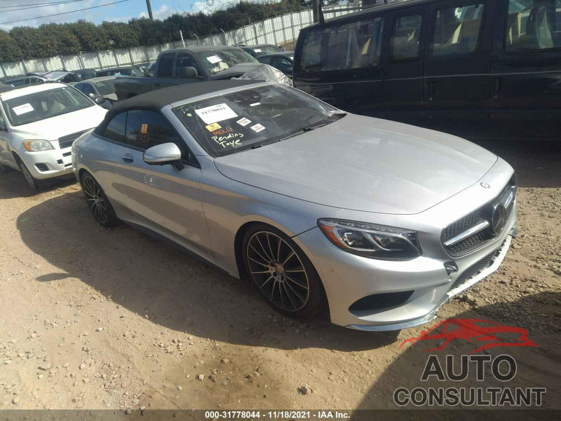 MERCEDES-BENZ S-CLASS 2017 - WDDXK8CBXHA023558