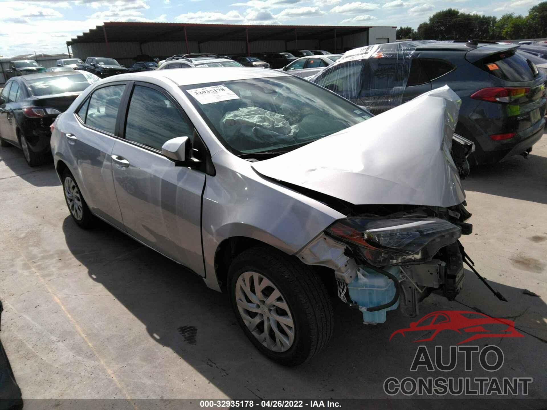 TOYOTA COROLLA 2019 - 5YFBURHE8KP921716