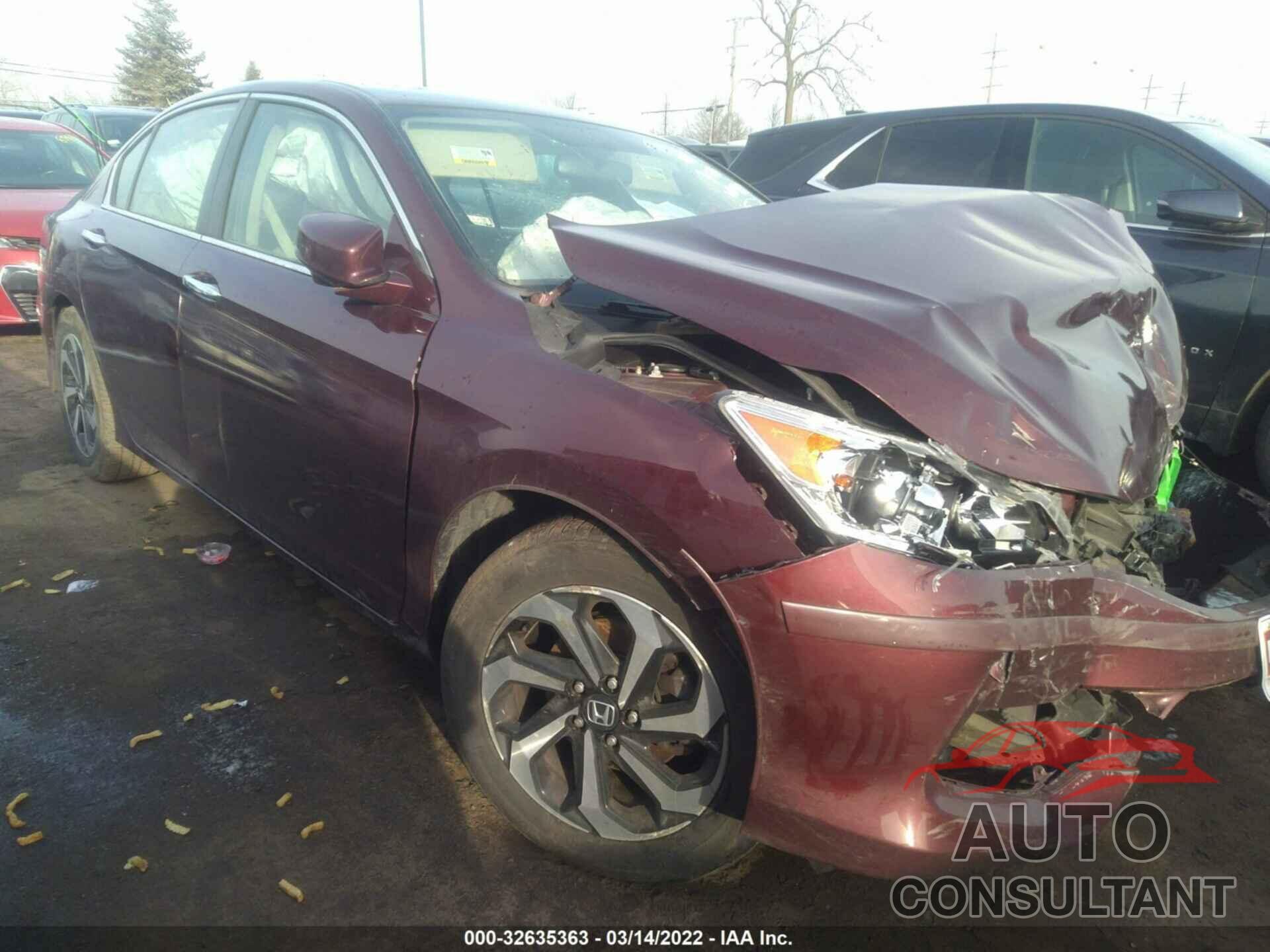 HONDA ACCORD SEDAN 2017 - 1HGCR2F76HA008369