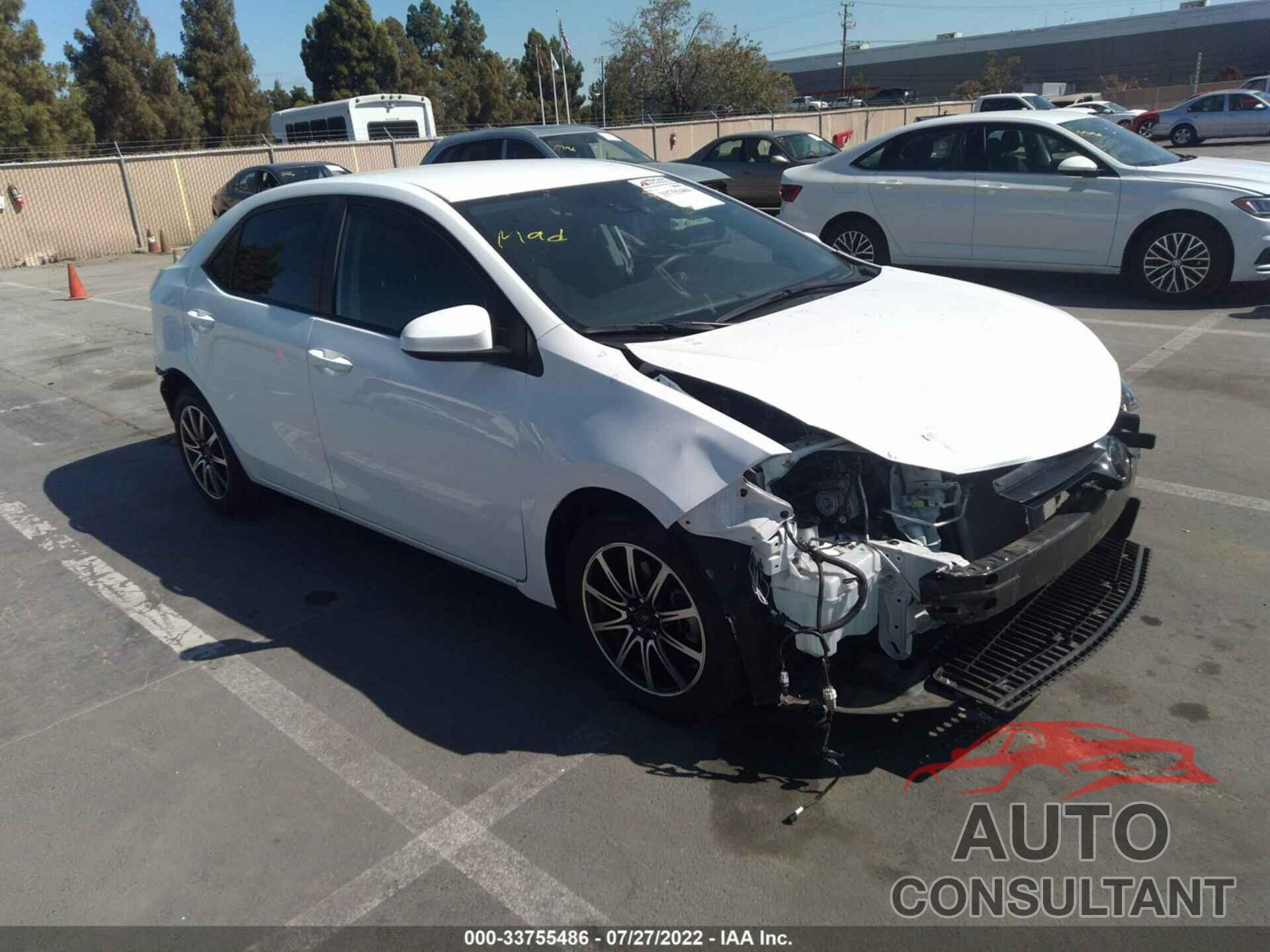 TOYOTA COROLLA 2019 - 2T1BURHE0KC199223