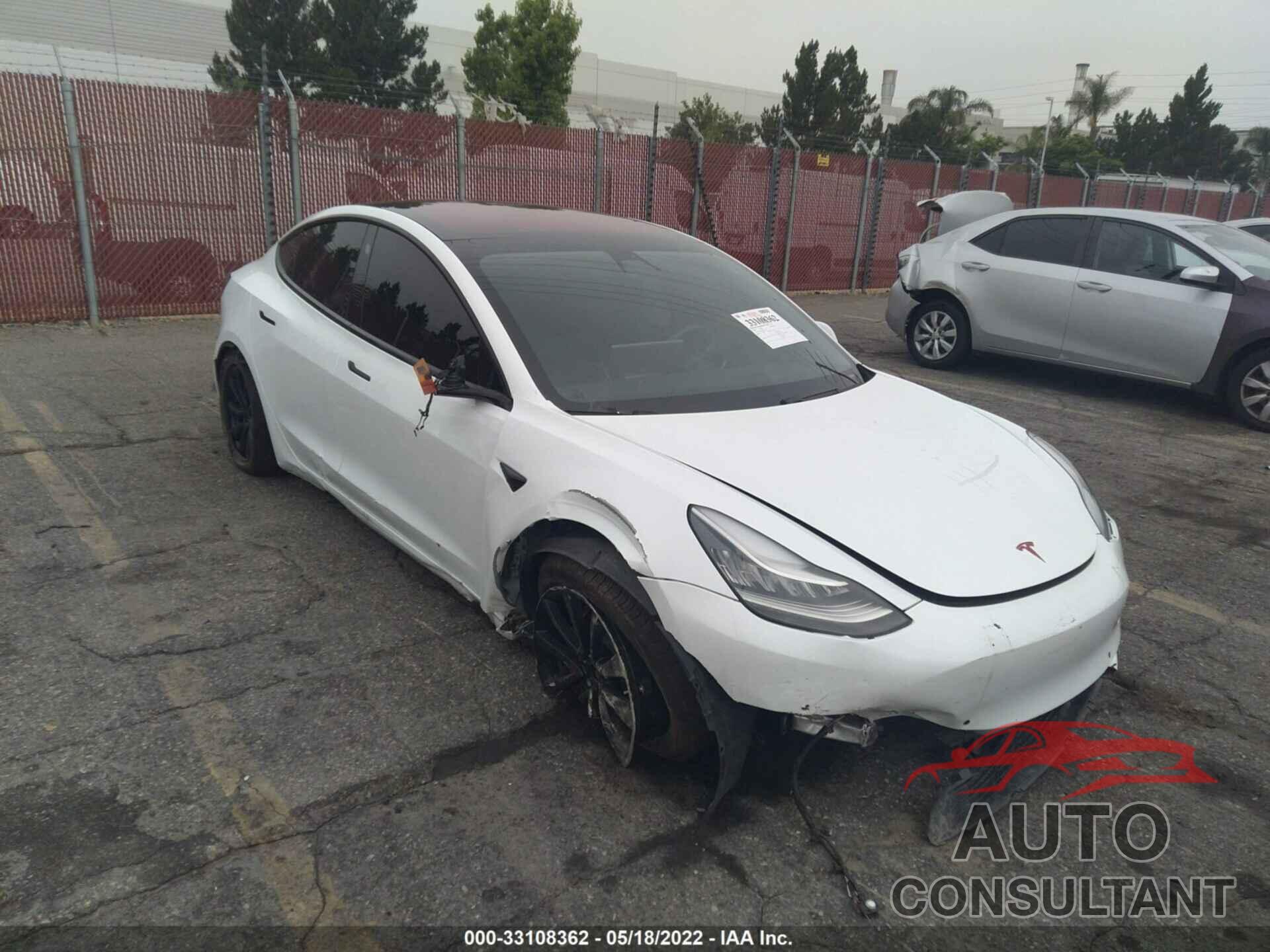 TESLA MODEL 3 2018 - 5YJ3E1EA0JF047506