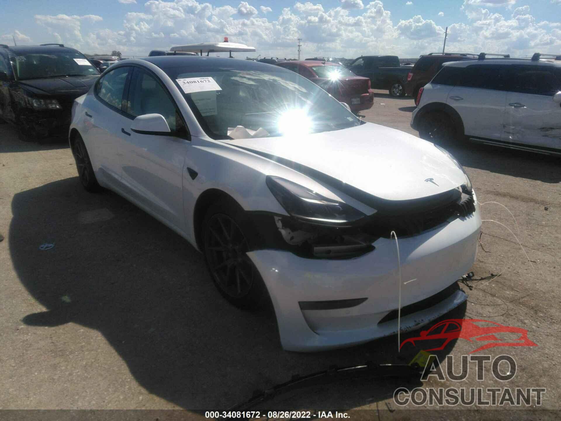 TESLA MODEL 3 2022 - 5YJ3E1EA0NF153444