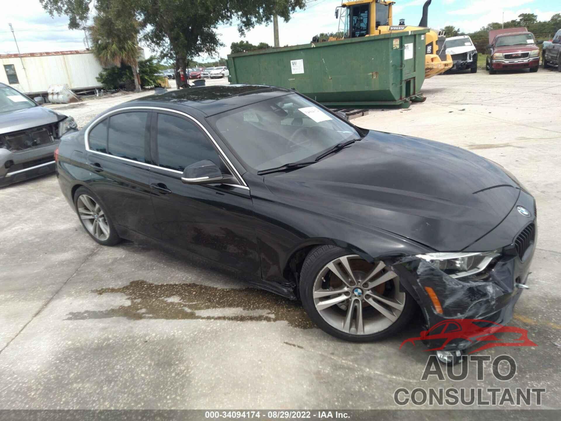 BMW 3 SERIES 2018 - WBA8B9G57JNU58090