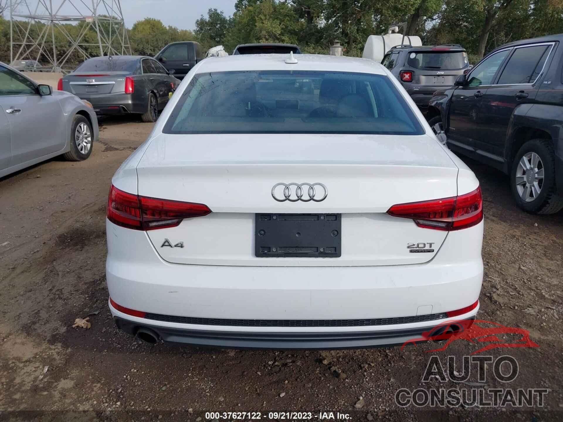 AUDI A4 2017 - WAUDNAF44HN045148