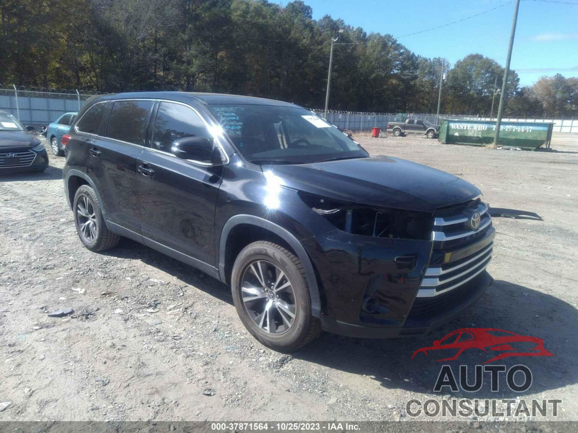TOYOTA HIGHLANDER 2019 - 5TDZARFH7KS053624