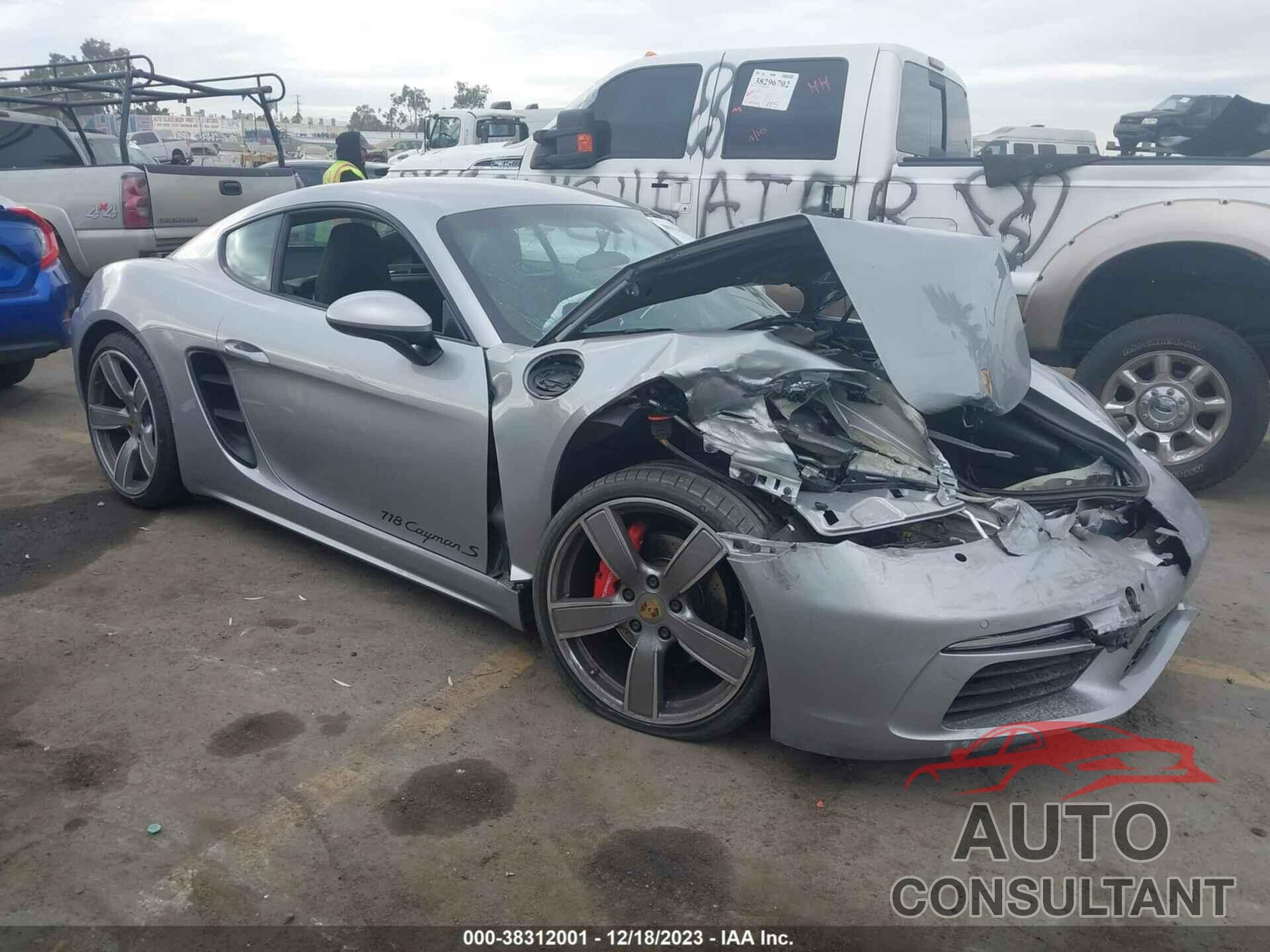 PORSCHE 718 CAYMAN 2019 - WP0AB2A87KS278707