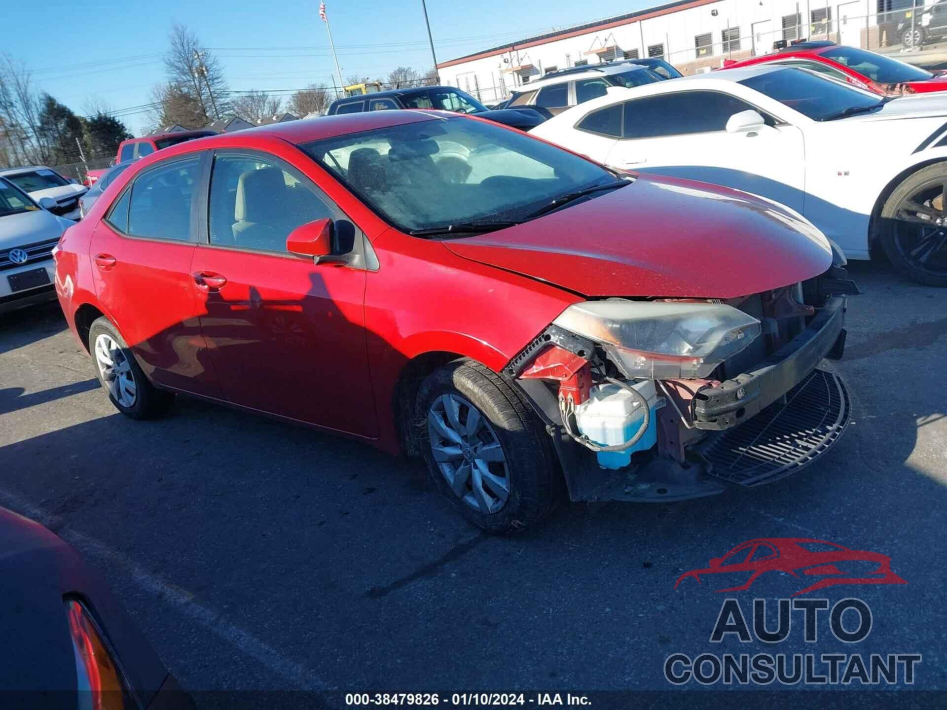TOYOTA COROLLA 2016 - 5YFBURHE8GP465465