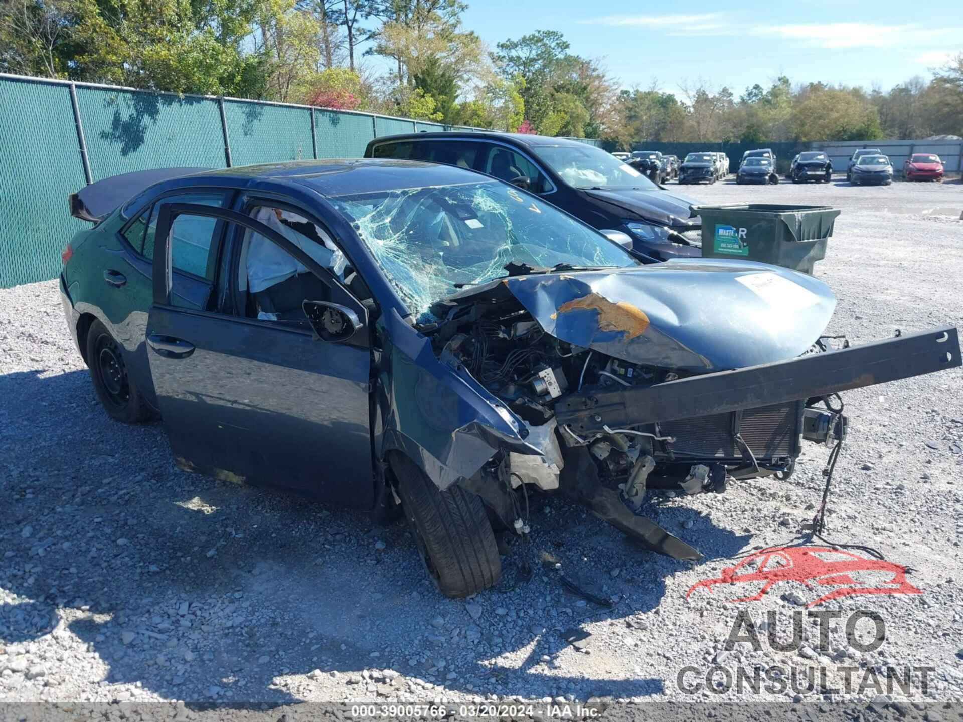 TOYOTA COROLLA 2019 - 2T1BURHE8KC216656