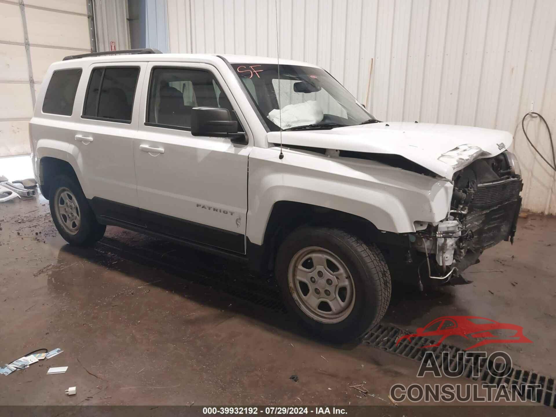 JEEP PATRIOT 2016 - 1C4NJRBB9GD781626