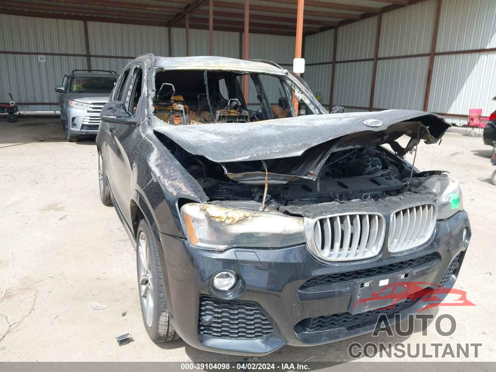 BMW X3 2016 - 5UXWX9C54G0D69036