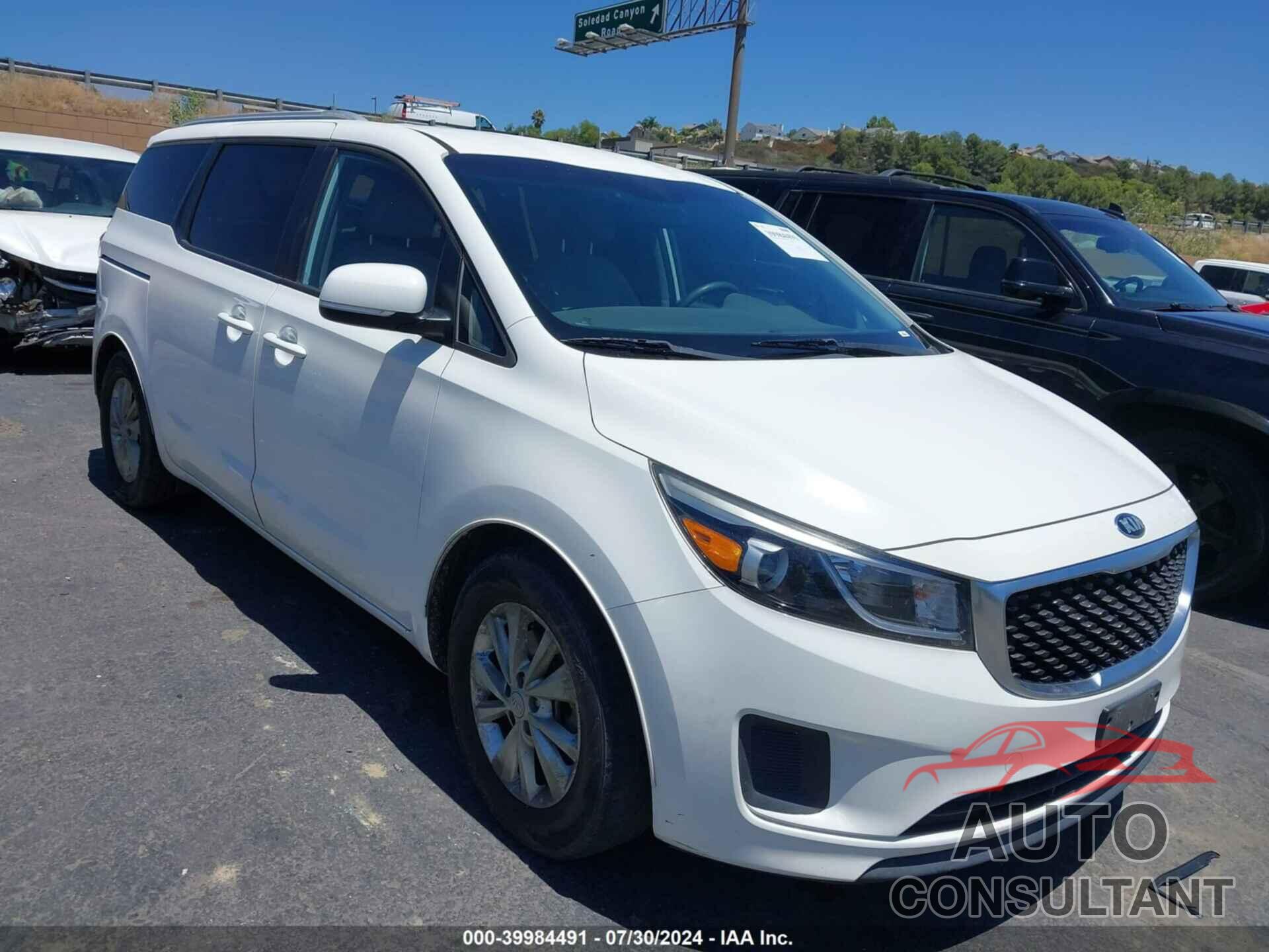 KIA SEDONA 2016 - KNDMB5C14G6095537