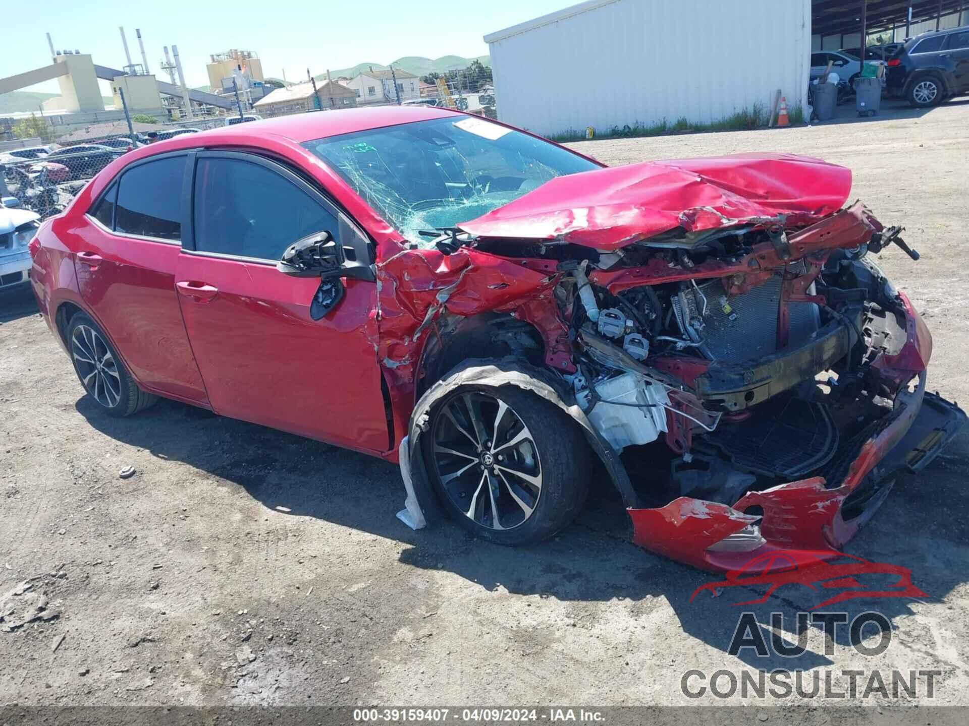 TOYOTA COROLLA 2019 - 2T1BURHE9KC191556