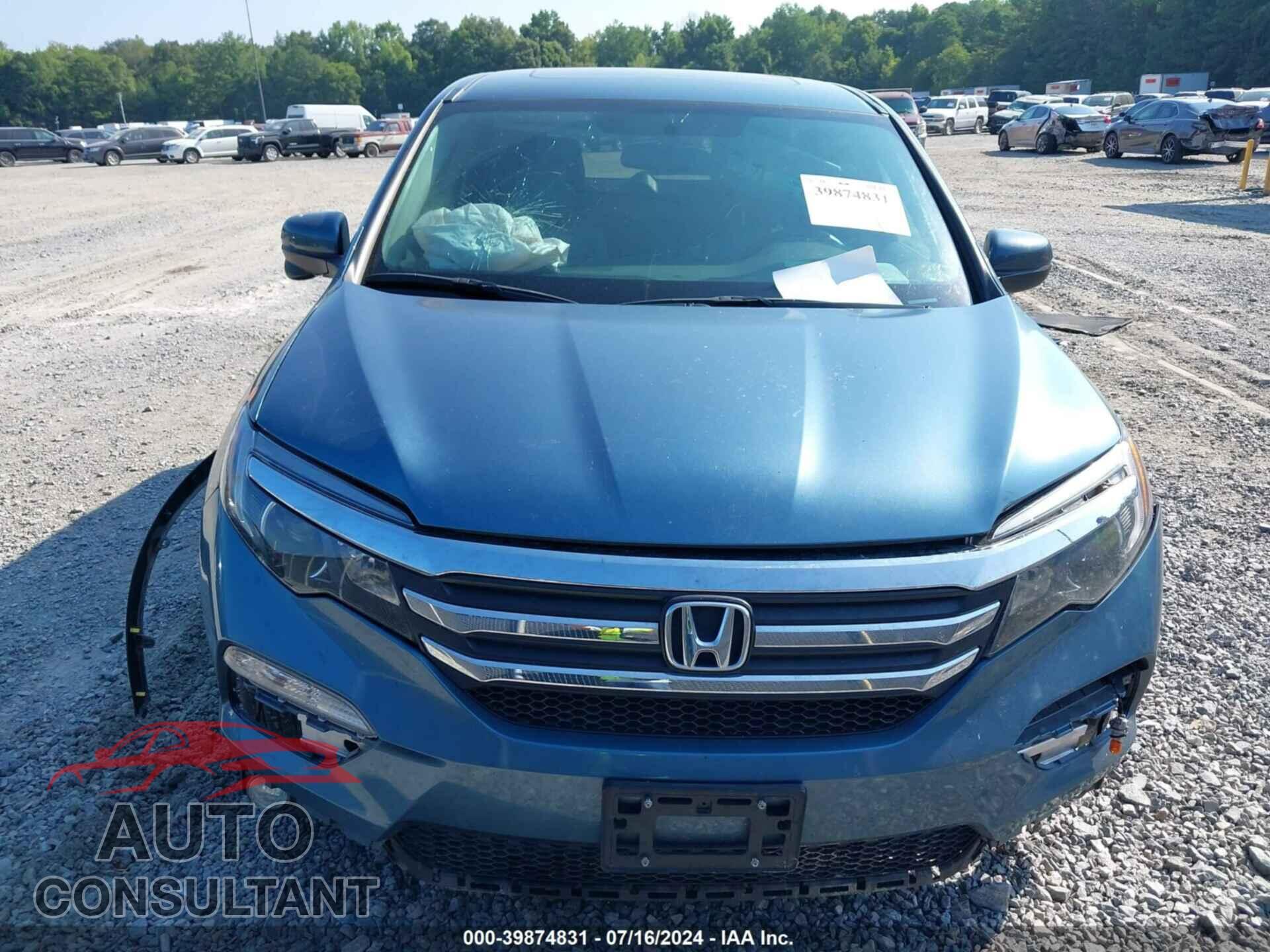 HONDA PILOT 2016 - 5FNYF5H54GB016275