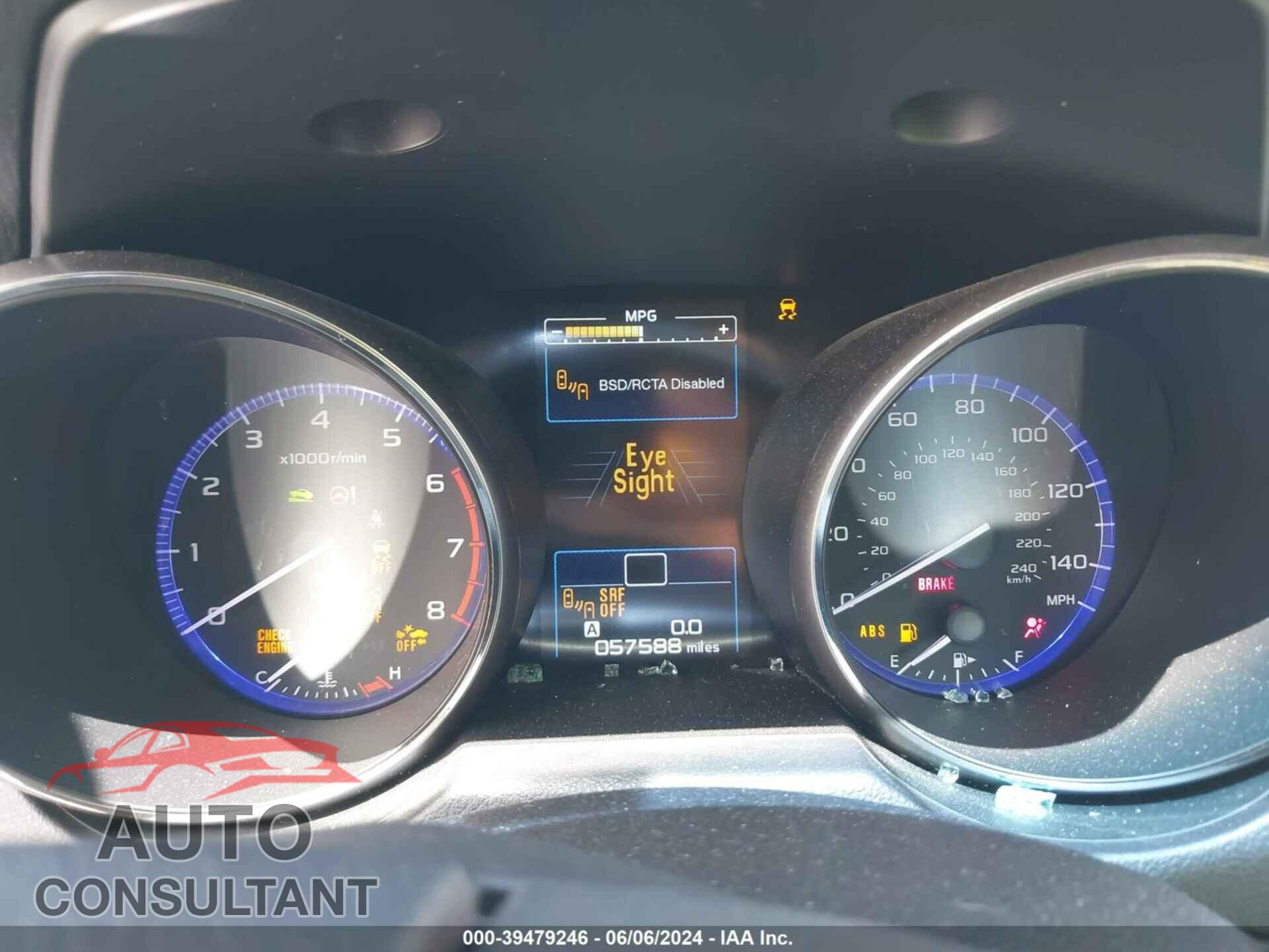 SUBARU OUTBACK 2017 - 4S4BSAFC8H3219823