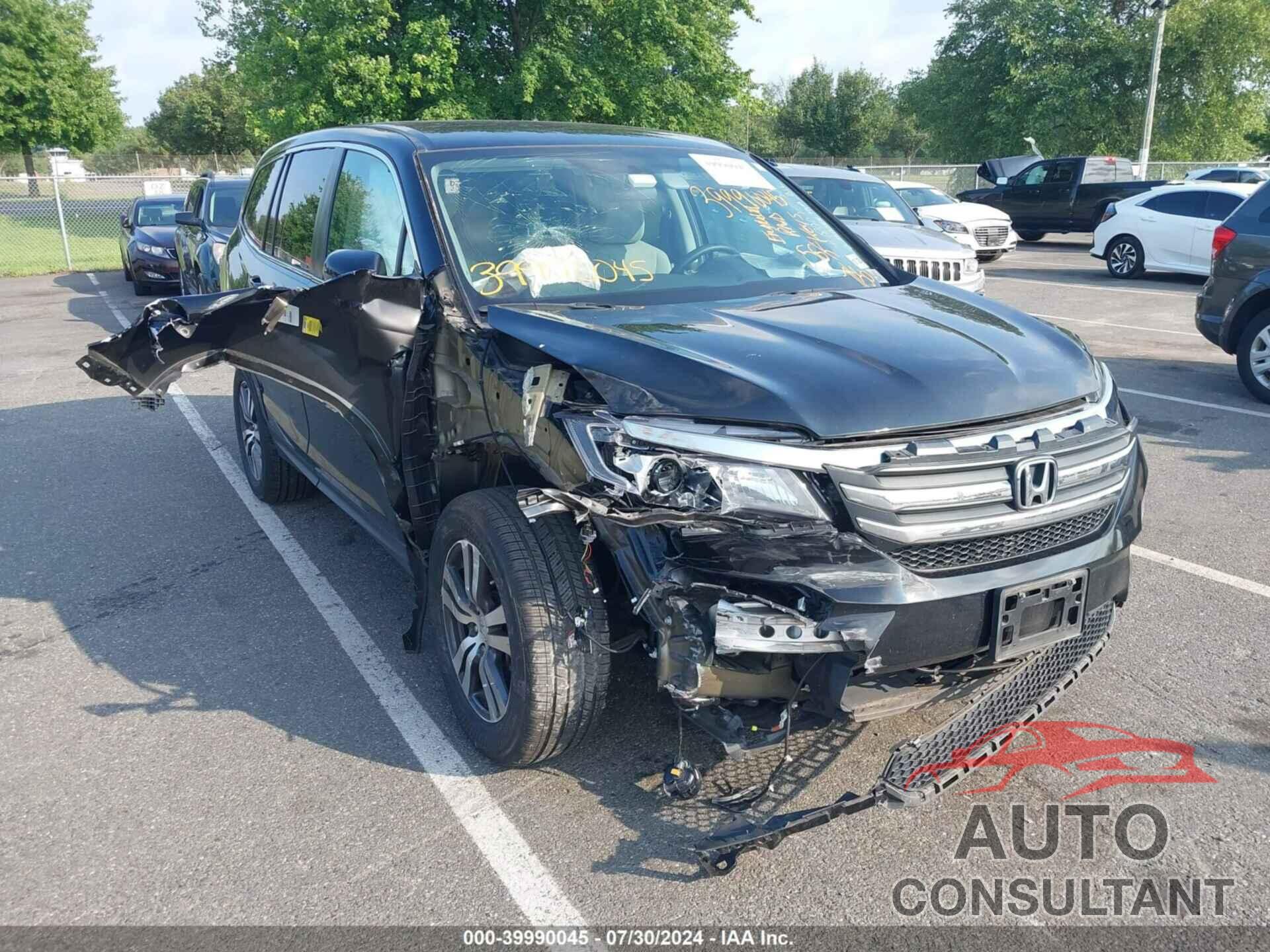 HONDA PILOT 2018 - 5FNYF6H30JB034171