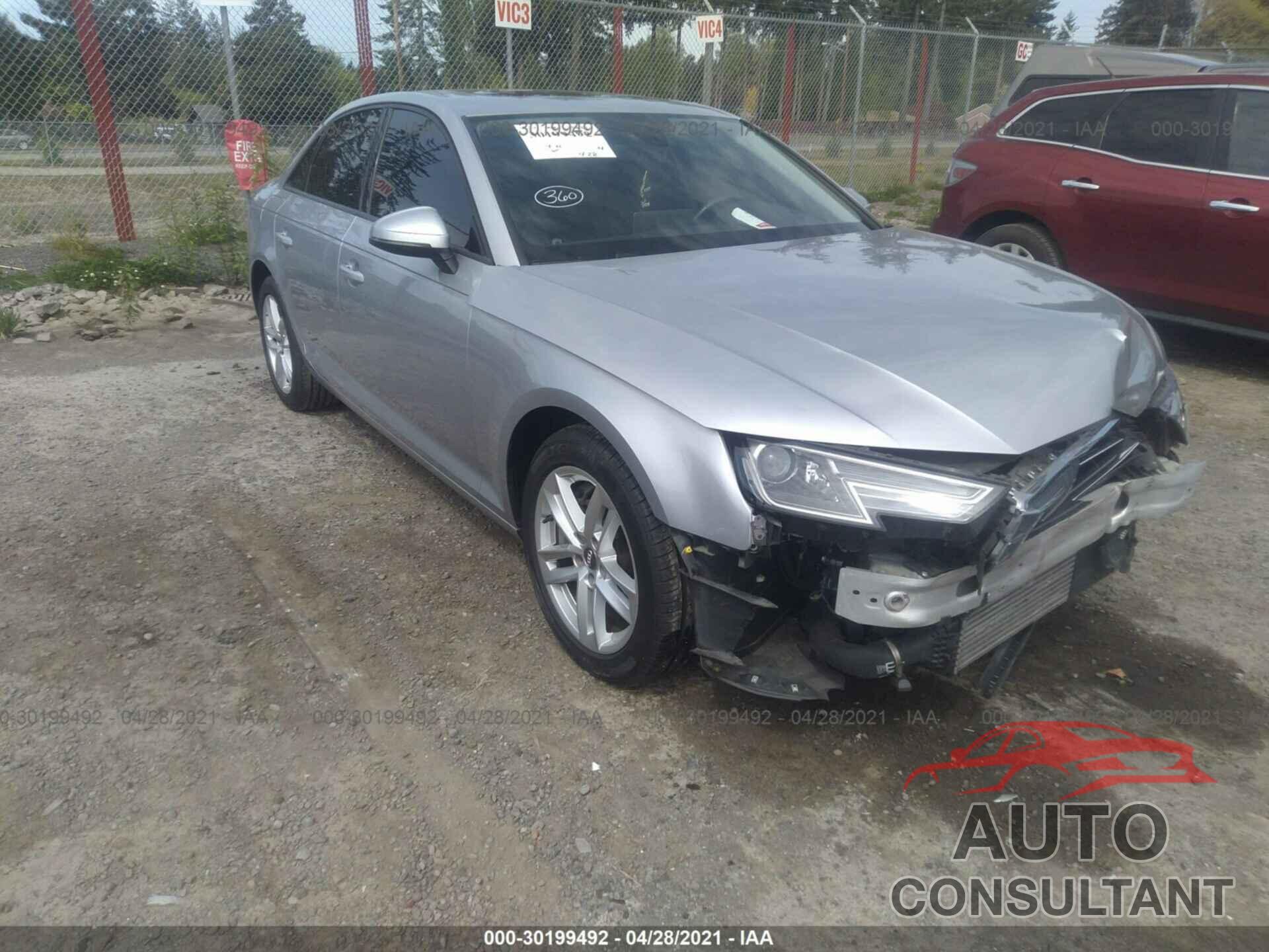 AUDI A4 2017 - WAUANAF46HN027513