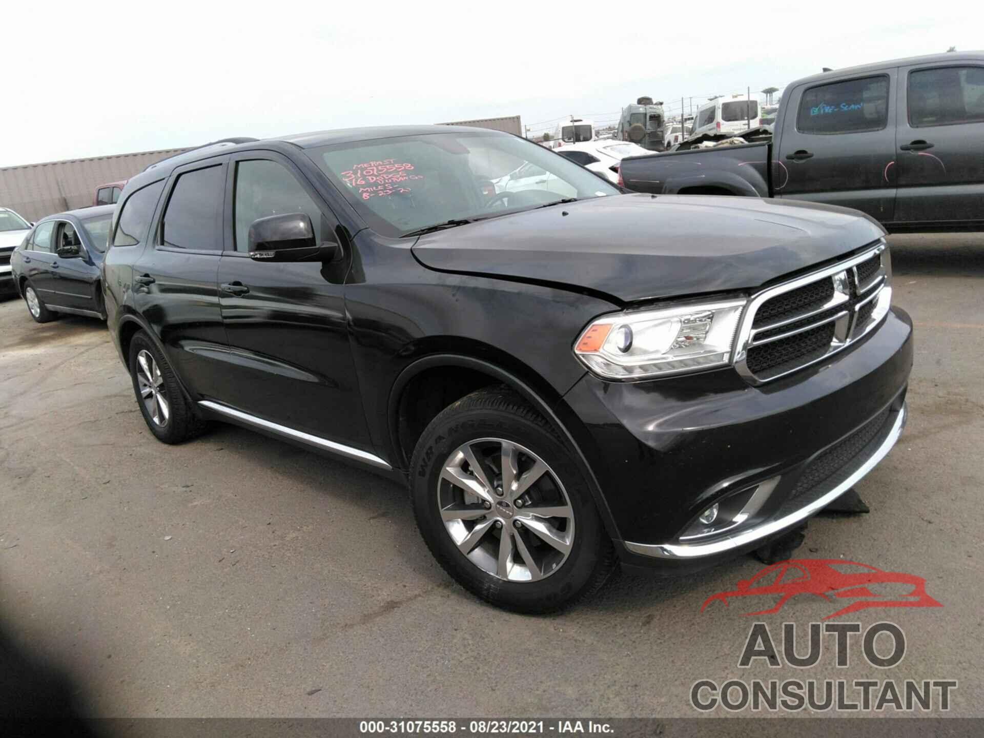 DODGE DURANGO 2016 - 1C4RDHDG8GC459514