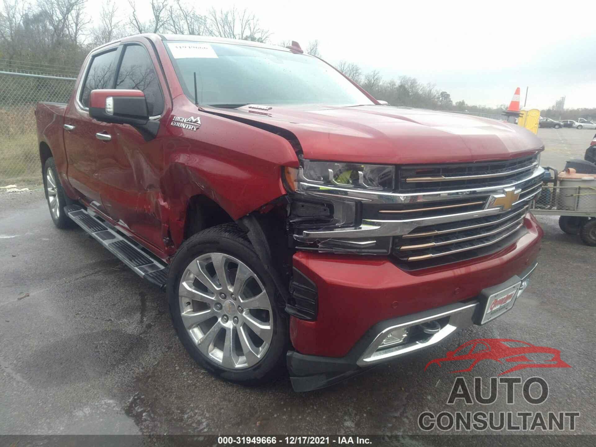 CHEVROLET SILVERADO 1500 2021 - 3GCUYHET6MG180839