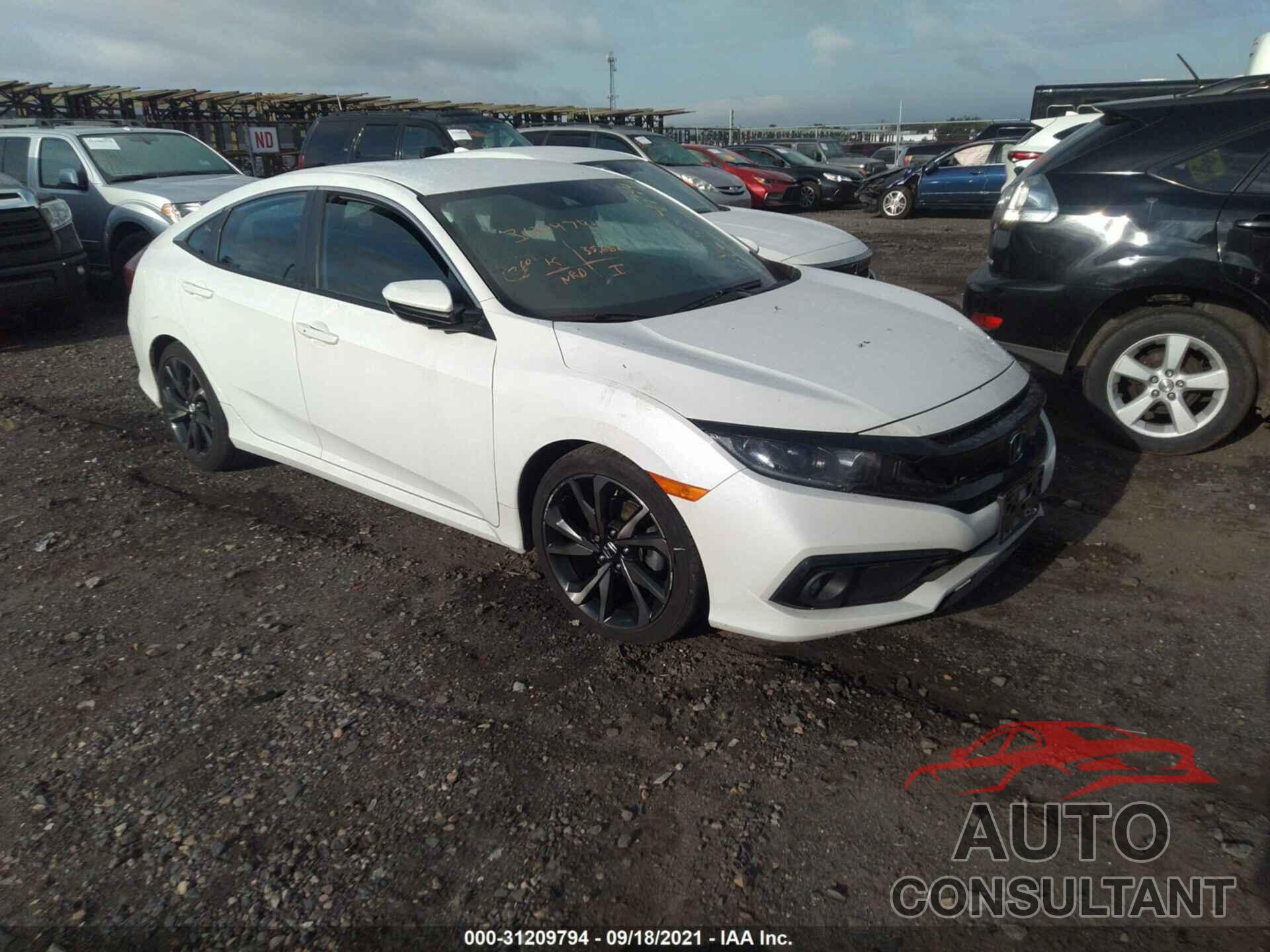 HONDA CIVIC SEDAN 2019 - 2HGFC2F82KH523403