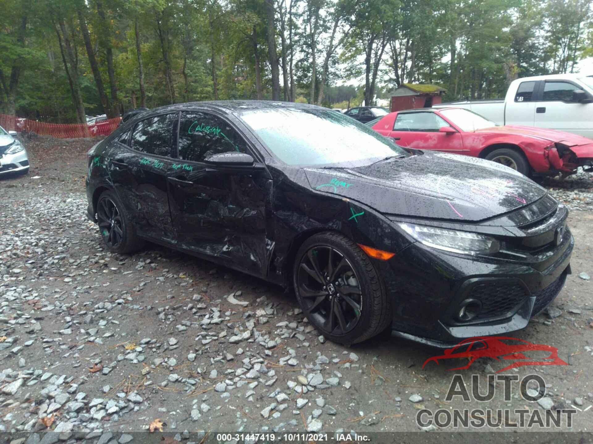 HONDA CIVIC HATCHBACK 2017 - SHHFK7H91HU215334