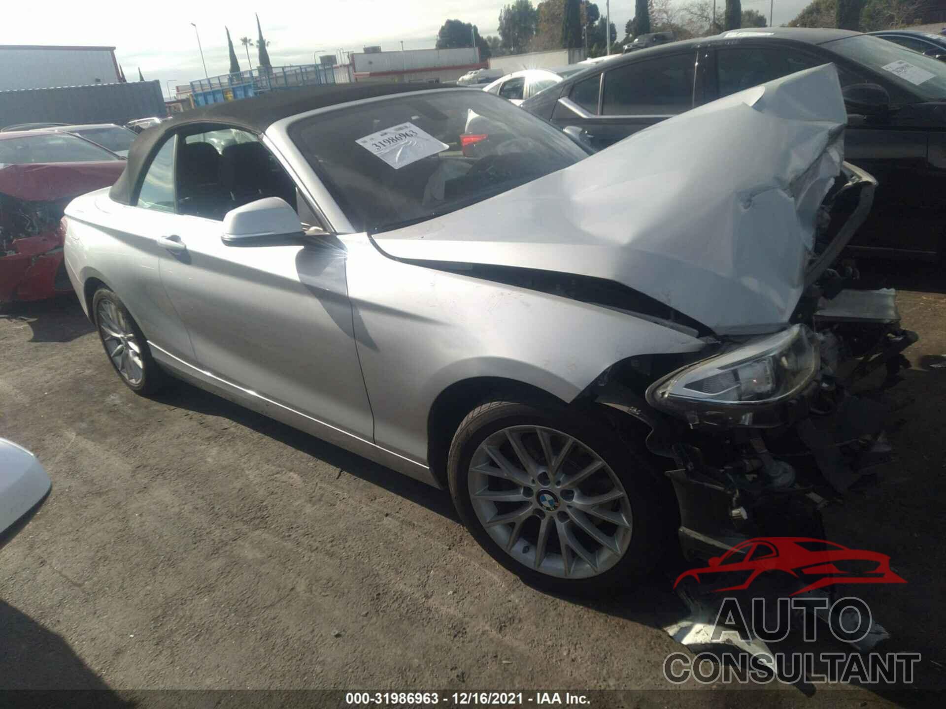 BMW 2 SERIES 2016 - WBA1K9C53GV710854