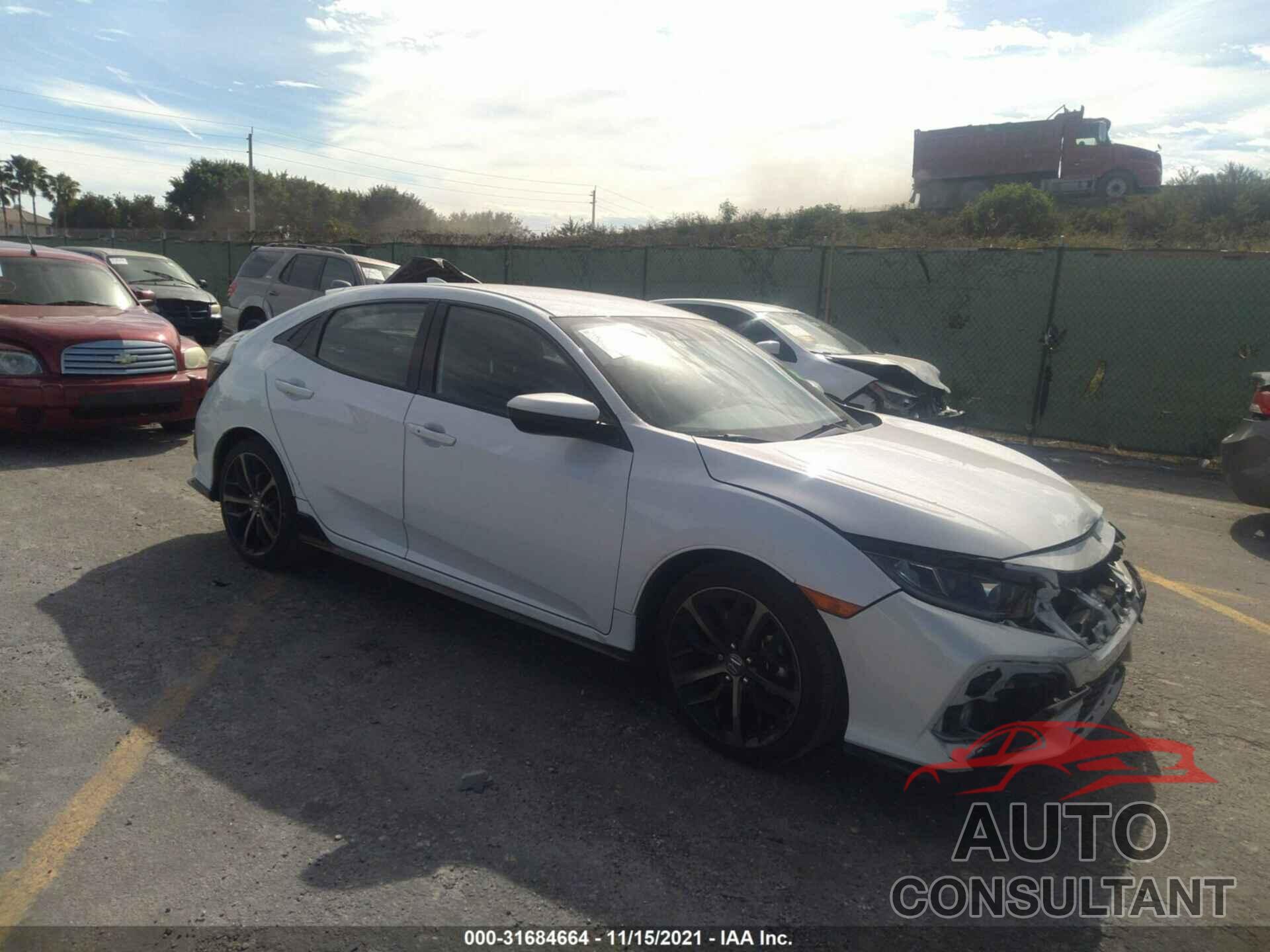 HONDA CIVIC HATCHBACK 2021 - SHHFK7H40MU212116