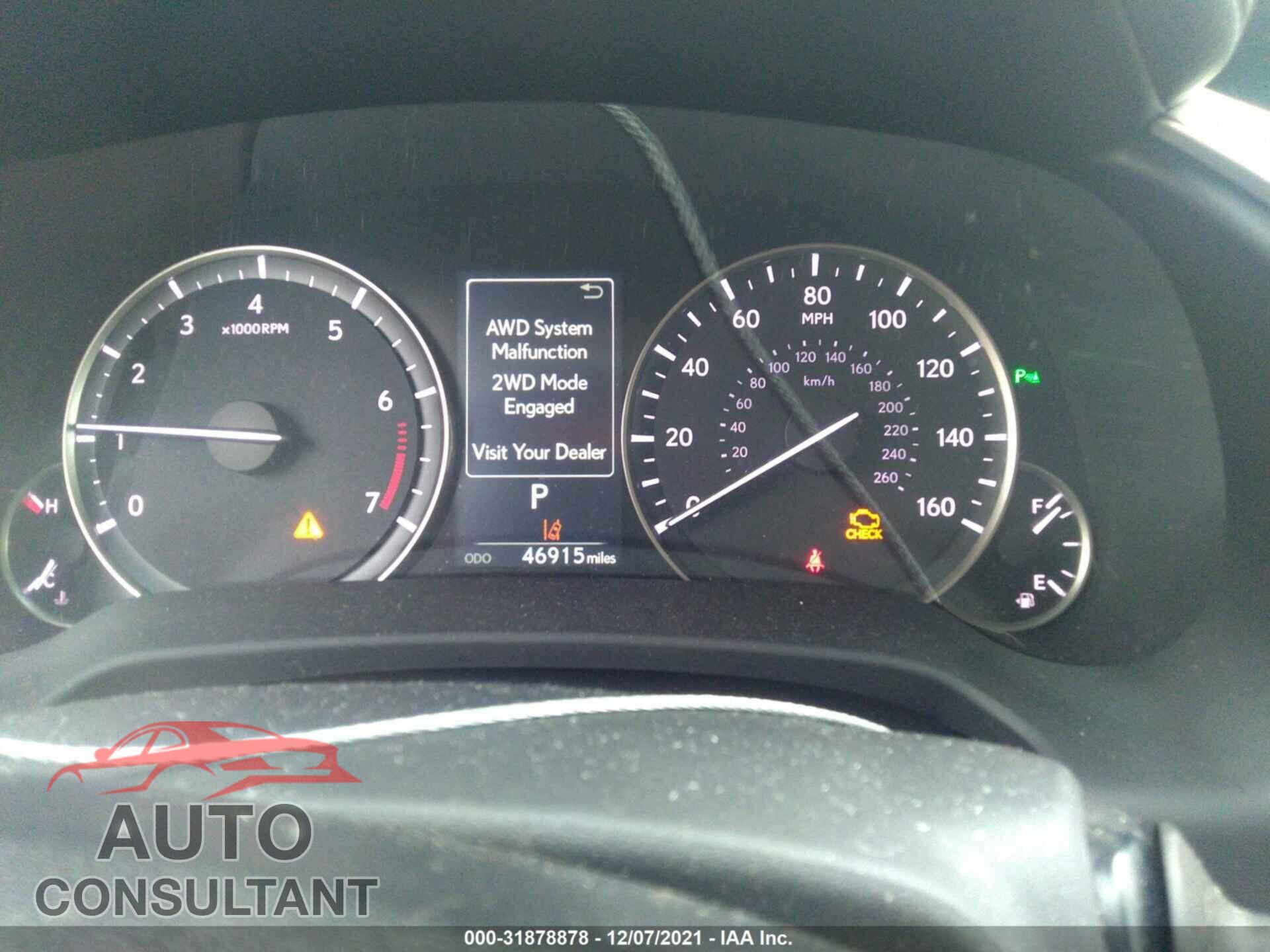LEXUS RX 2017 - 2T2BZMCA3HC118230