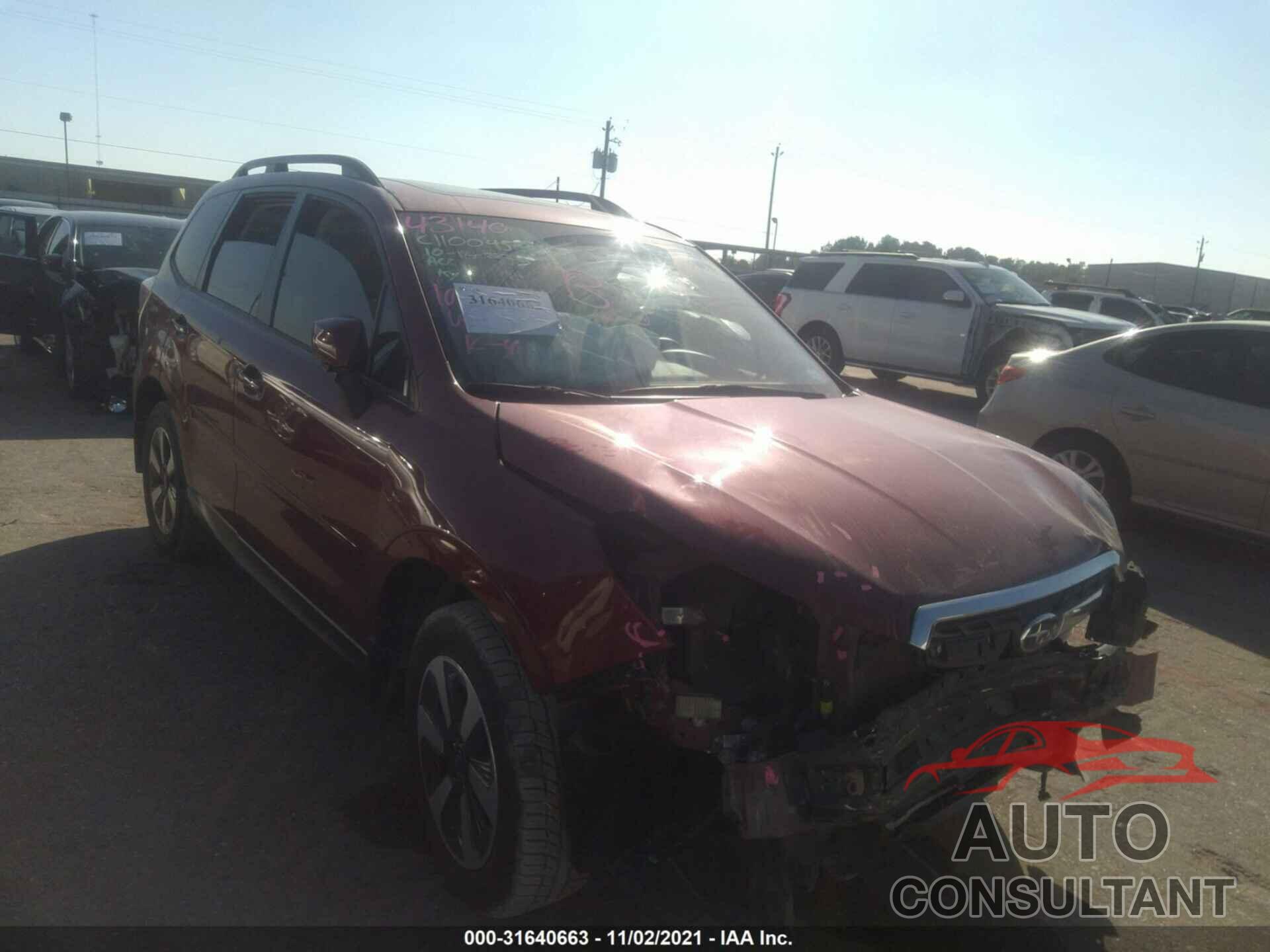 SUBARU FORESTER 2018 - JF2SJAEC4JH526392
