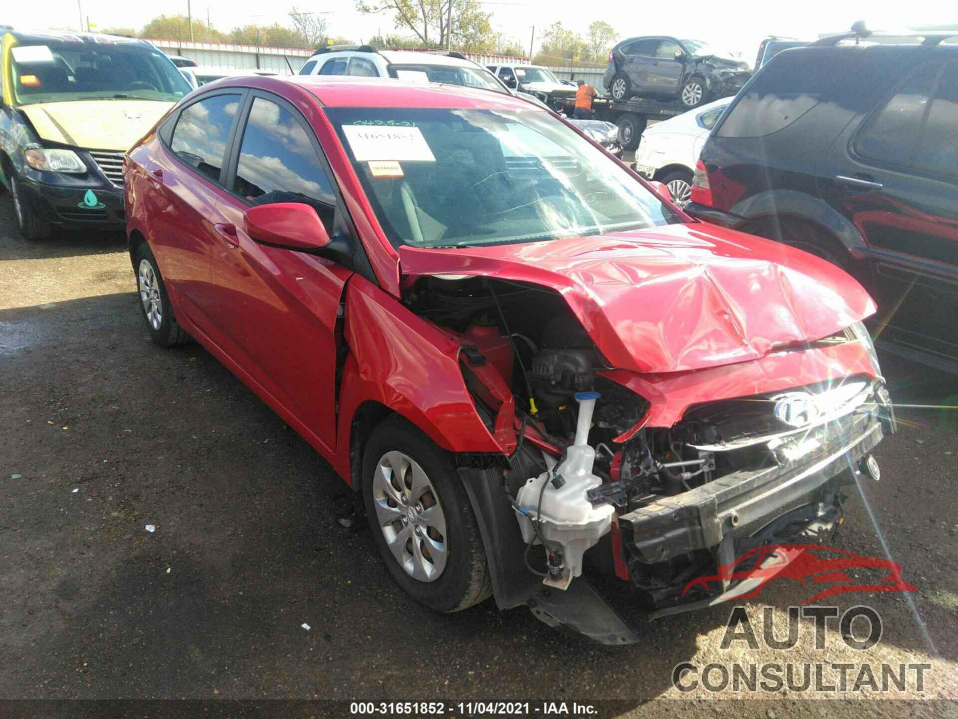 HYUNDAI ACCENT 2016 - KMHCT4AE1GU053892