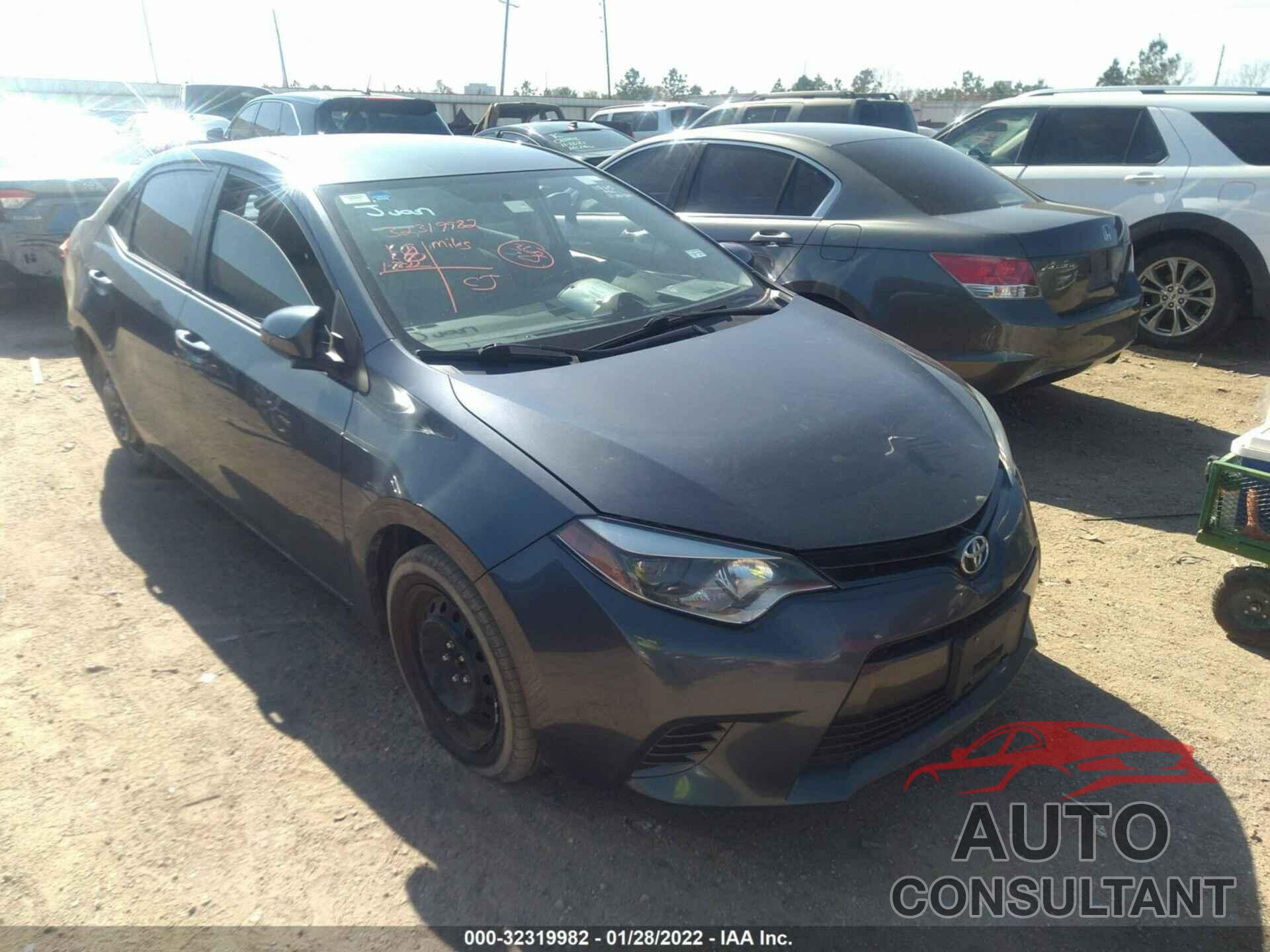 TOYOTA COROLLA 2016 - 5YFBURHE5GP373228