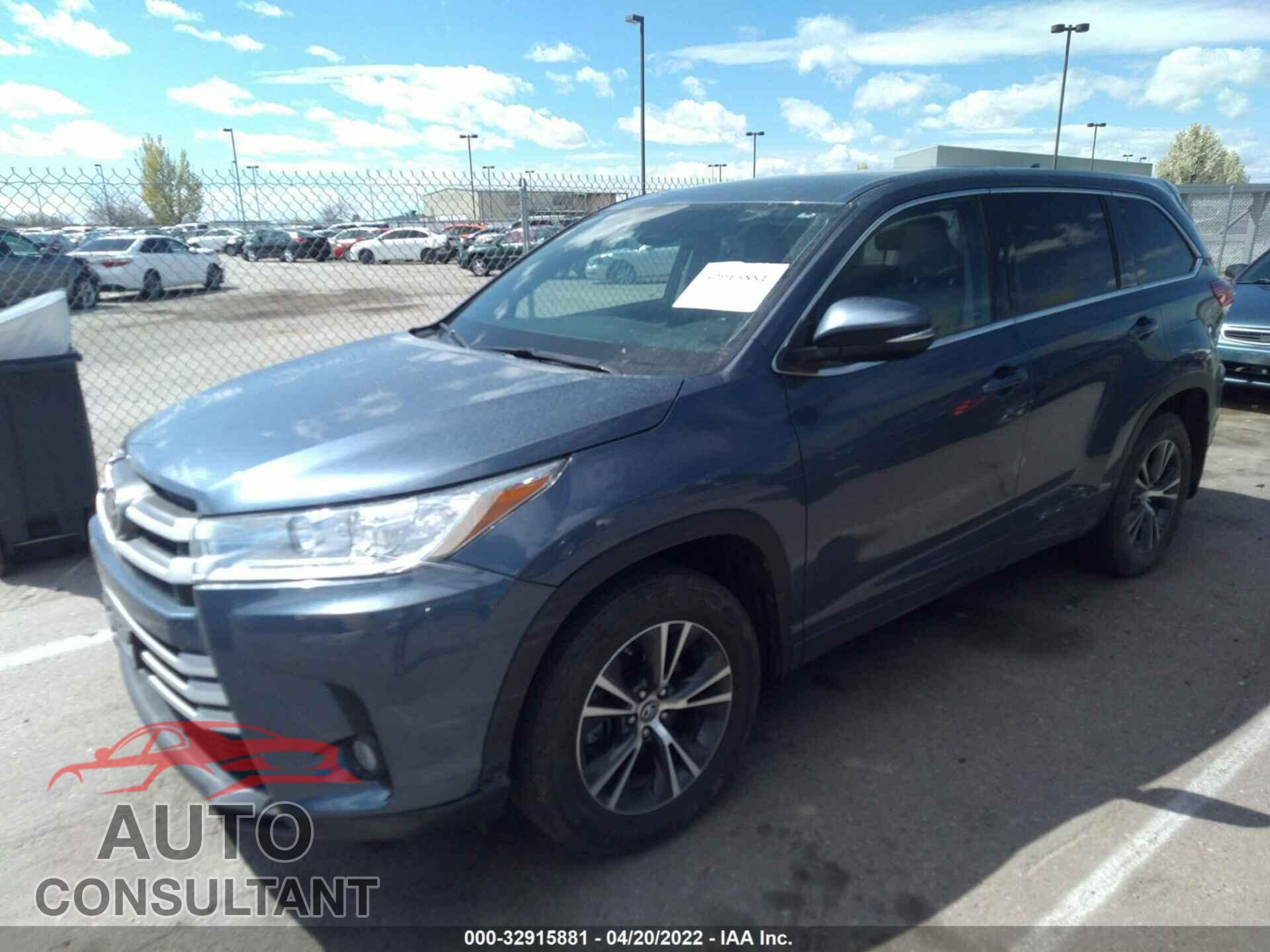 TOYOTA HIGHLANDER 2017 - 5TDBZRFH2HS399731