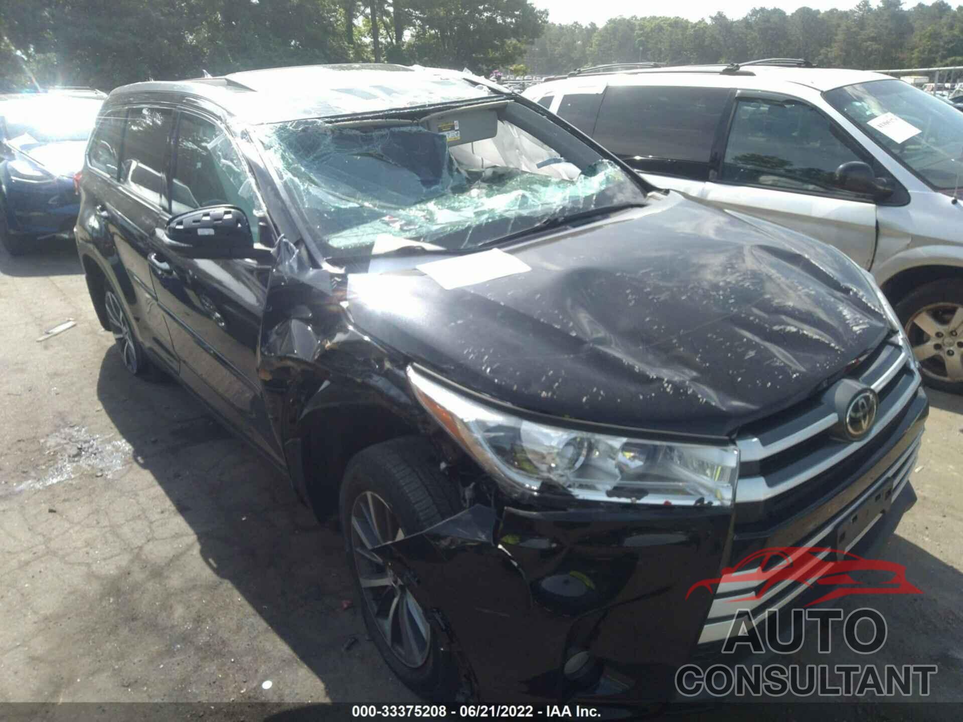 TOYOTA HIGHLANDER 2019 - 5TDJZRFH0KS606104