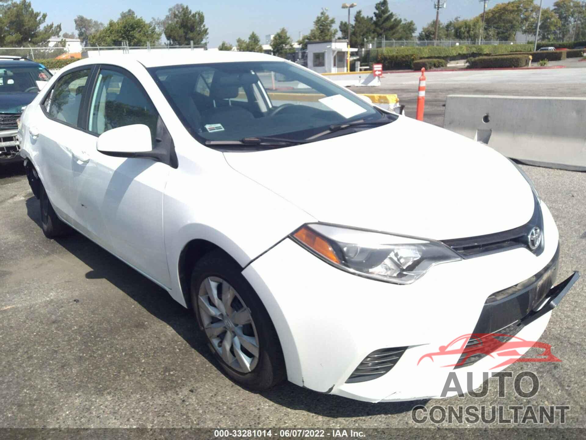 TOYOTA COROLLA 2016 - 5YFBURHE8GP369450