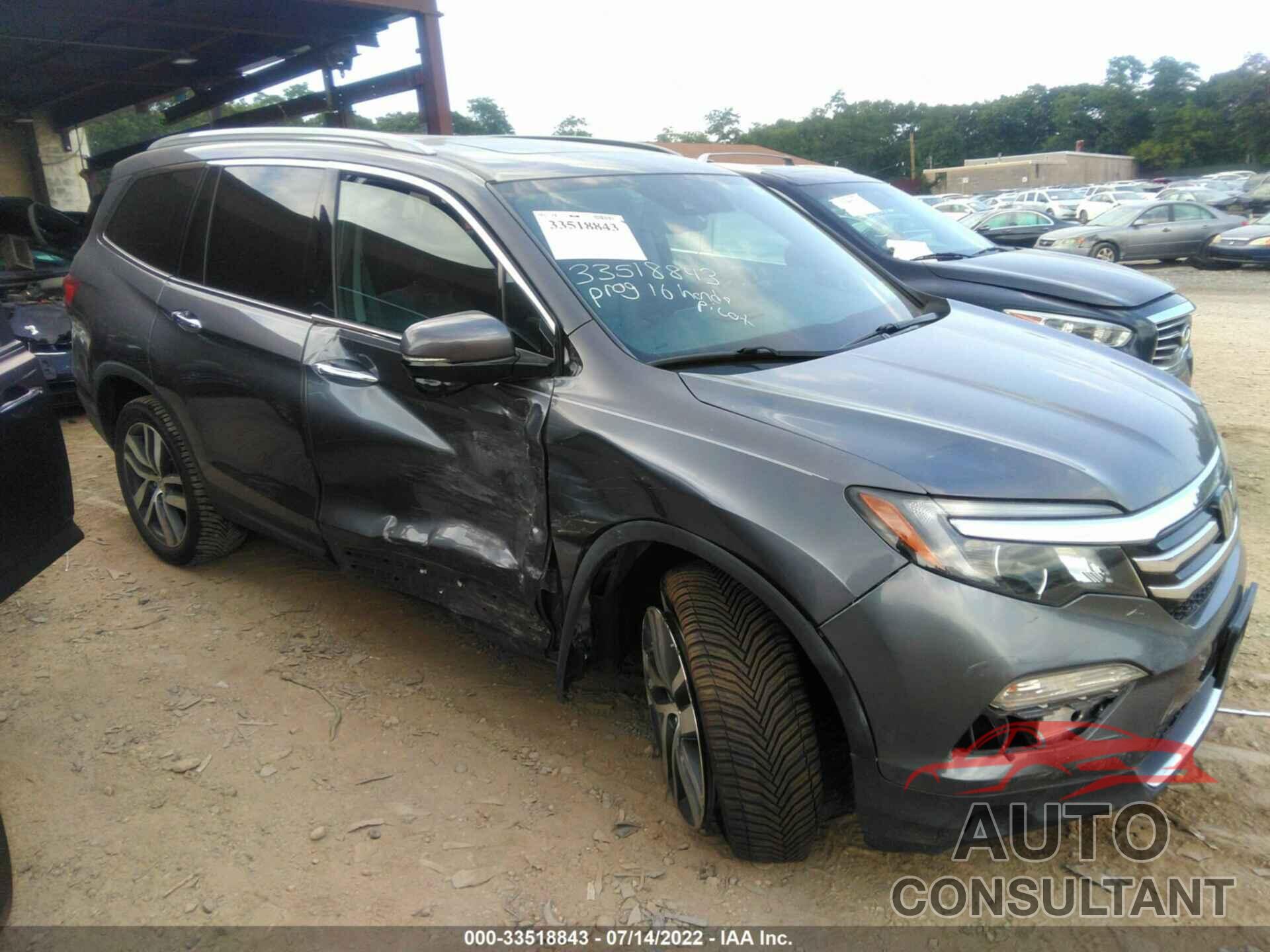 HONDA PILOT 2016 - 5FNYF6H94GB122458