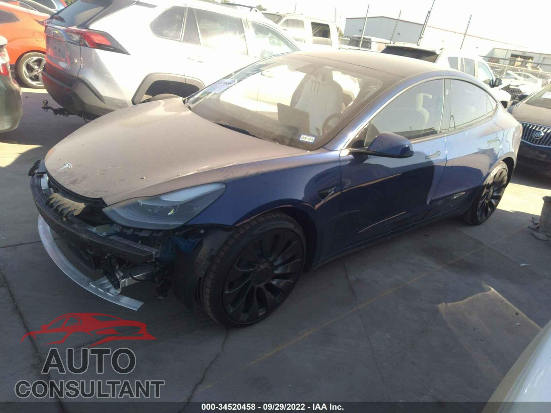 TESLA MODEL 3 2022 - 5YJ3E1EC0NF237944