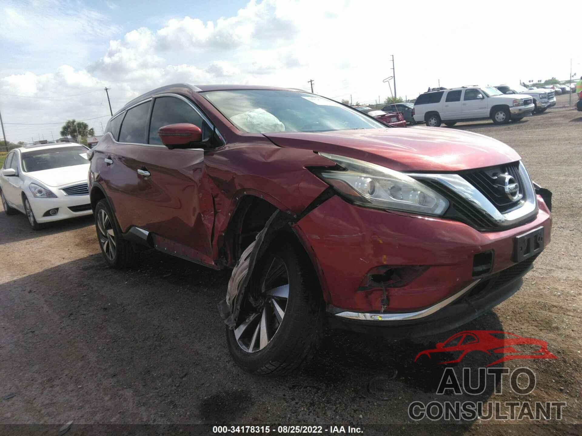 NISSAN MURANO 2016 - 5N1AZ2MG0GN103649