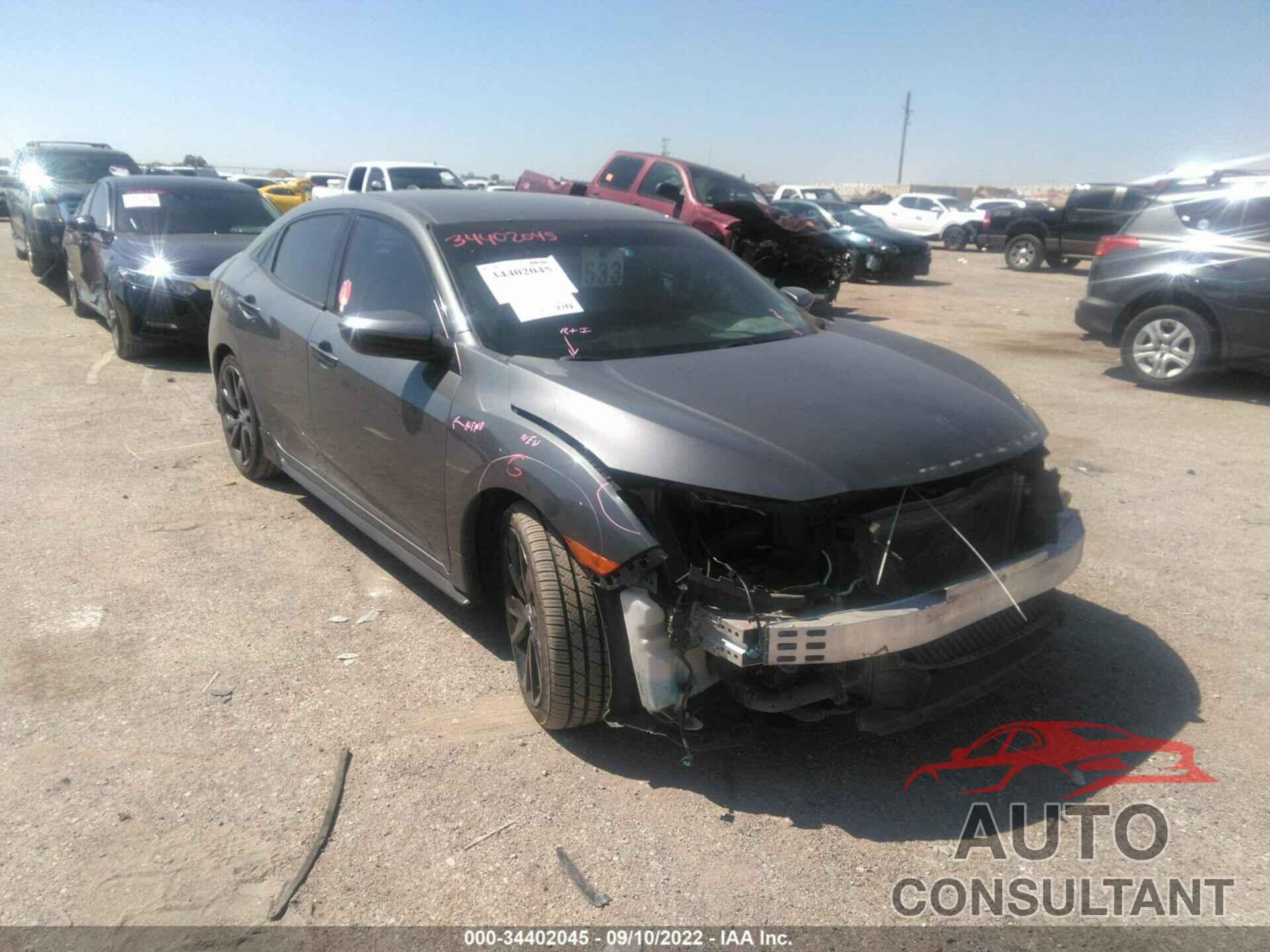HONDA CIVIC HATCHBACK 2017 - SHHFK7H47HU416627
