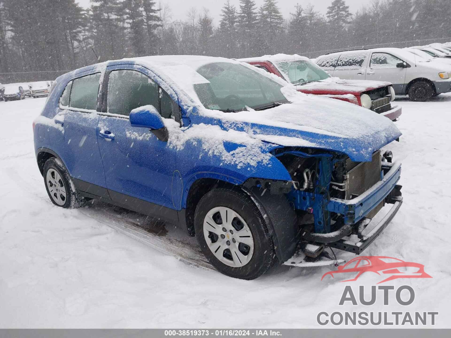 CHEVROLET TRAX 2016 - KL7CJKSB4GB707117