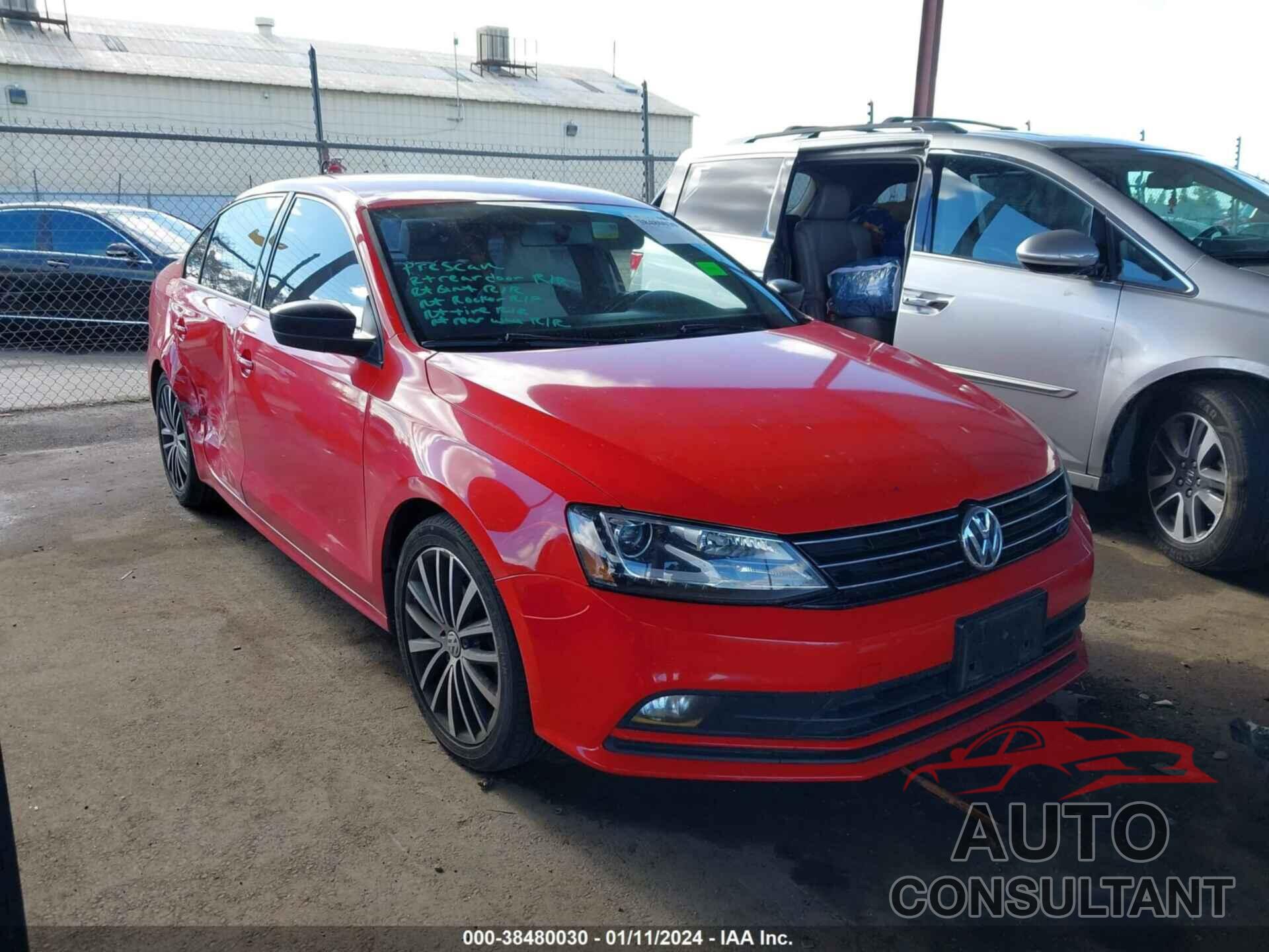 VOLKSWAGEN JETTA 2016 - 3VWD17AJ6GM339560