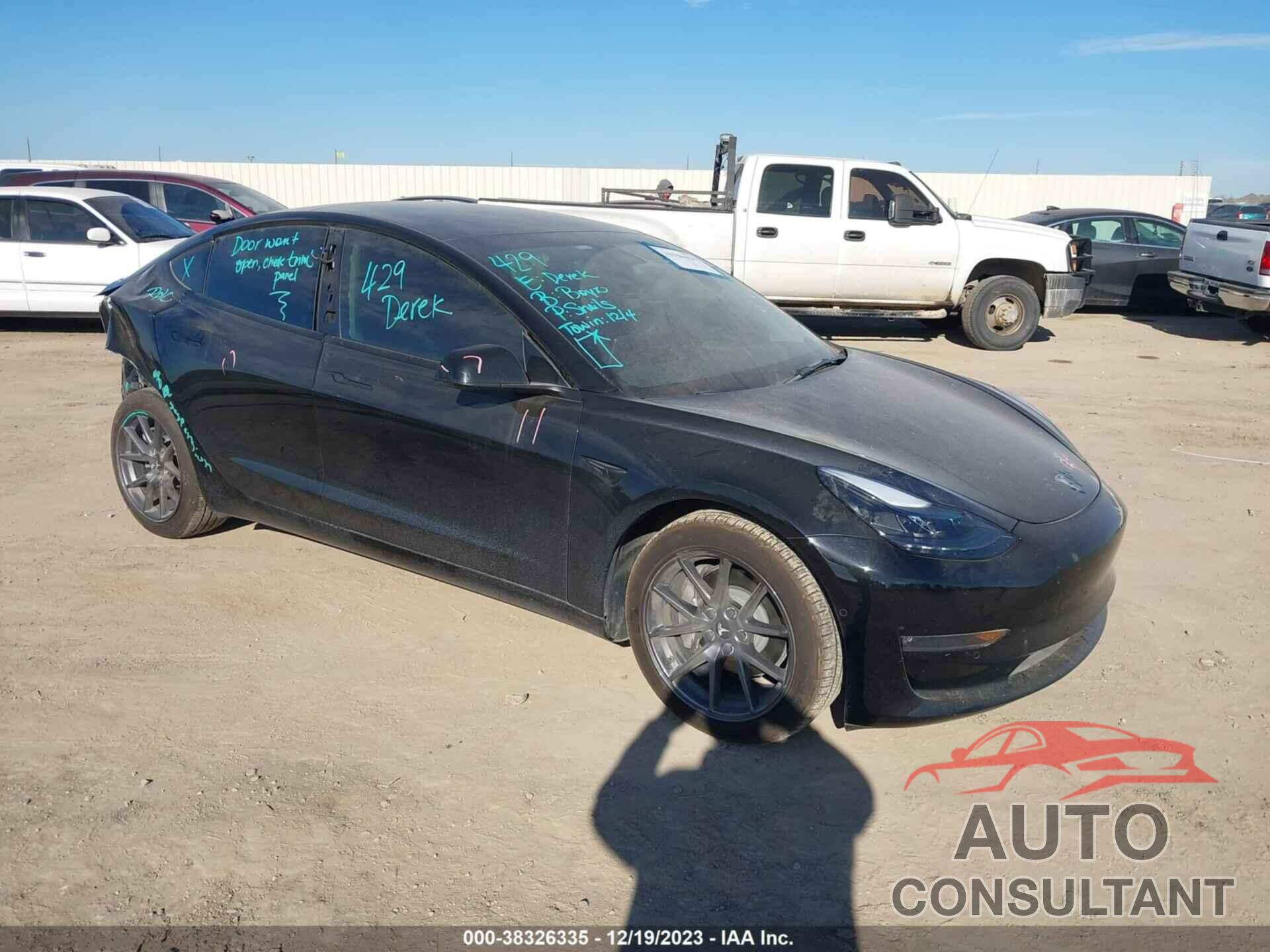 TESLA MODEL 3 2022 - 5YJ3E1EBXNF182930