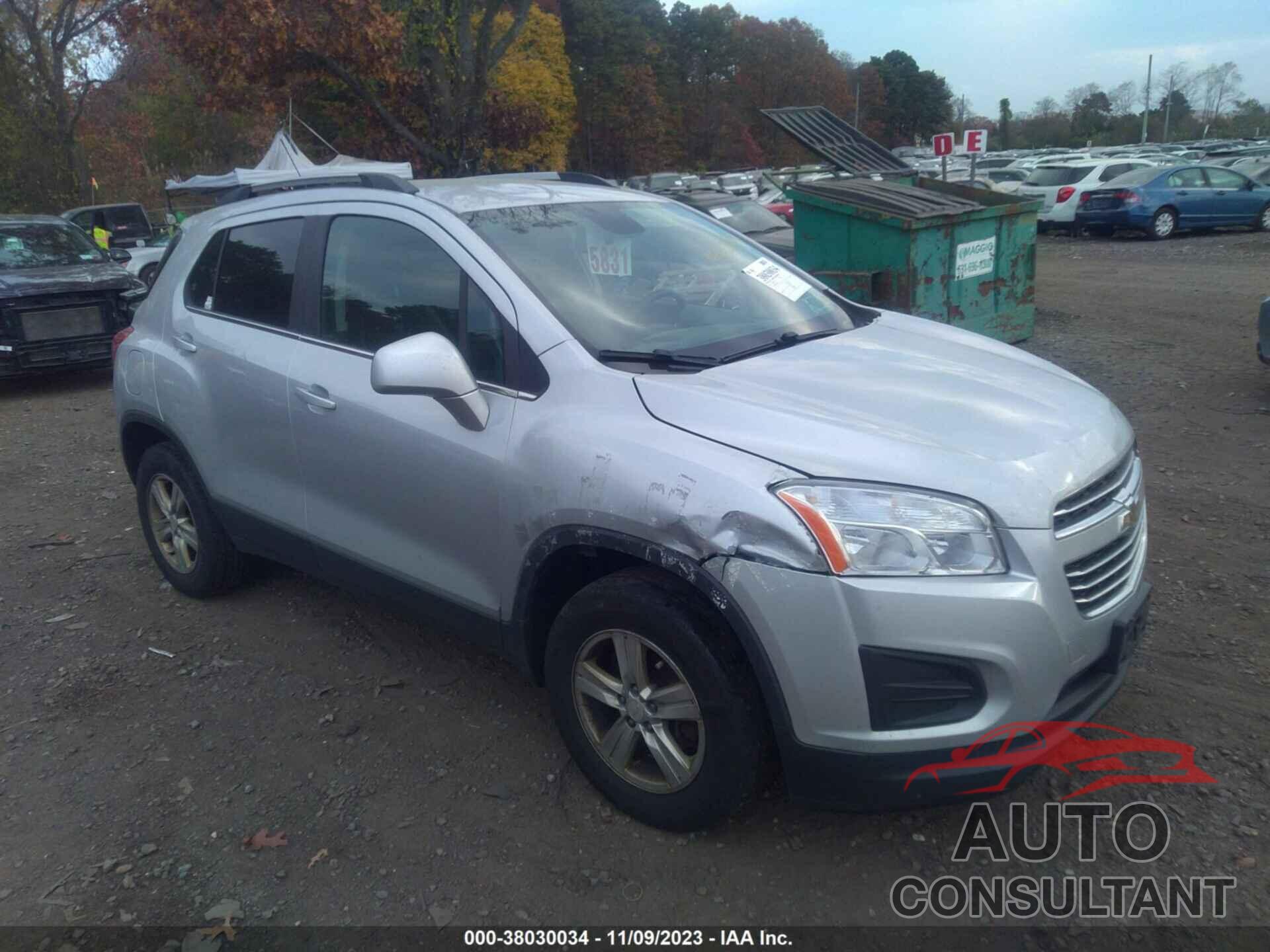 CHEVROLET TRAX 2016 - 3GNCJPSBXGL274862