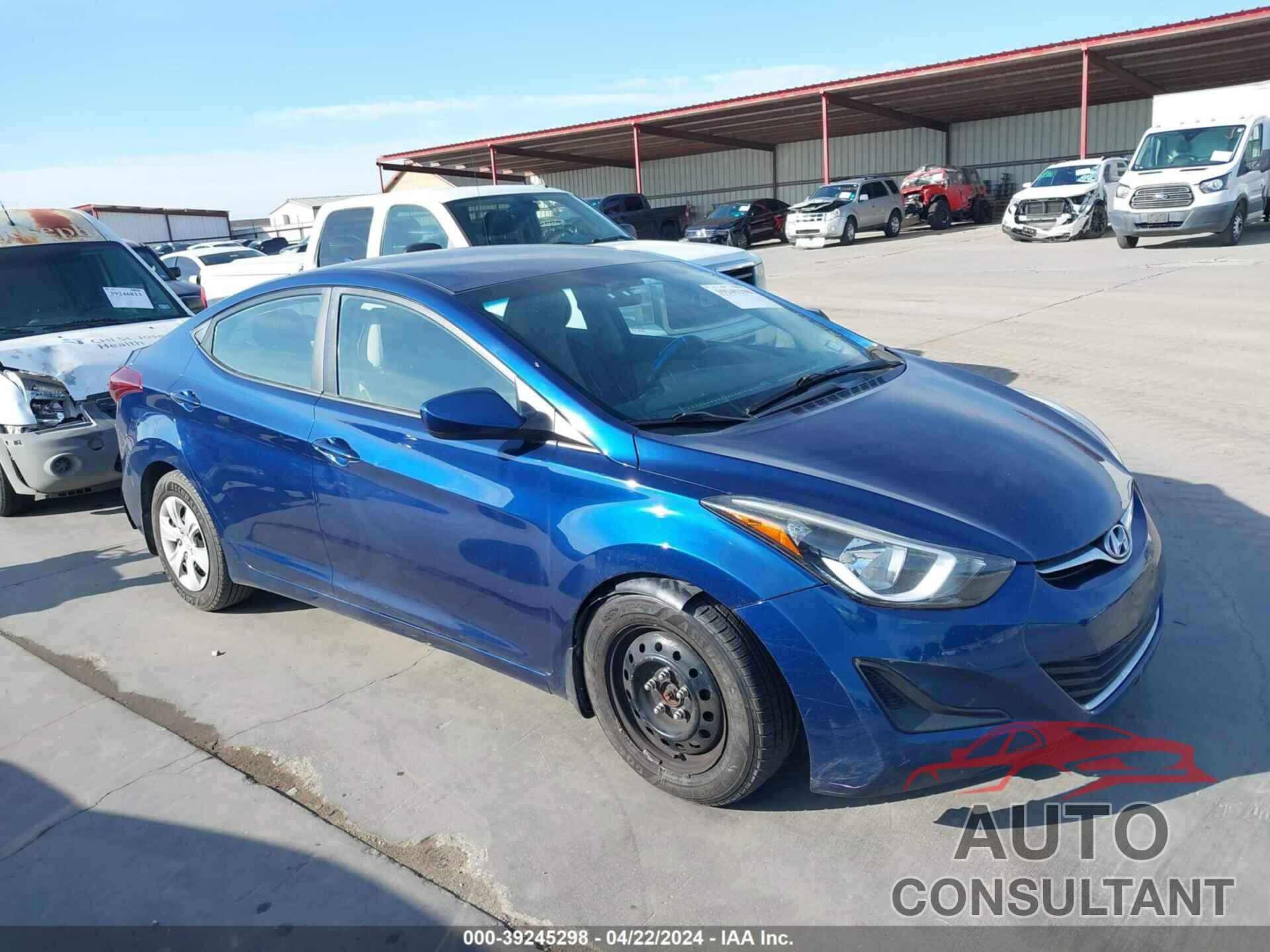 HYUNDAI ELANTRA 2016 - 5NPDH4AE8GH796408