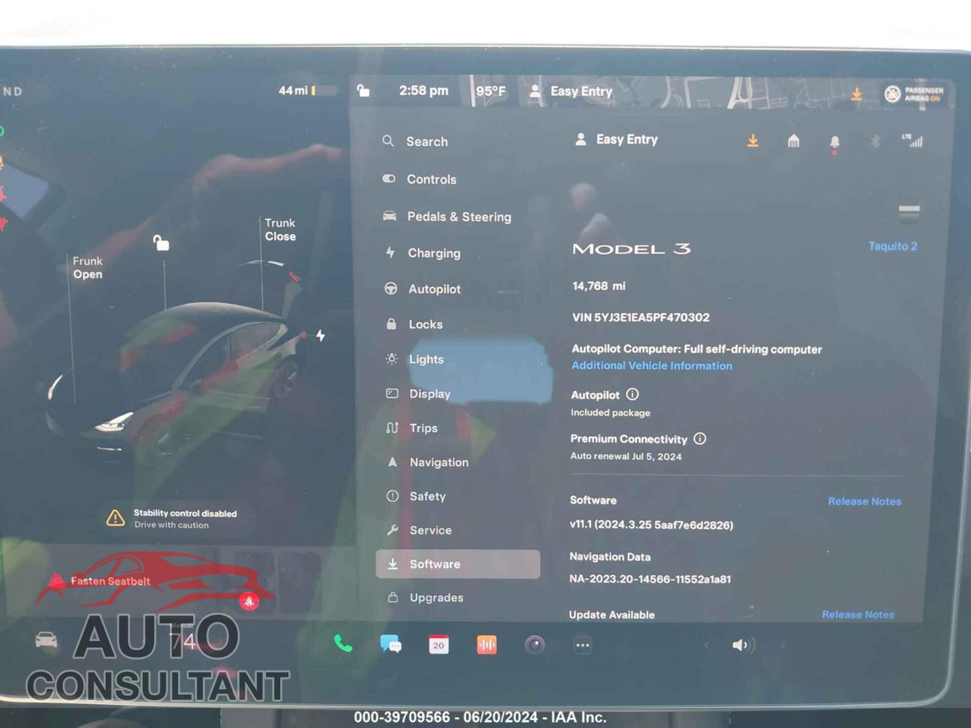 TESLA MODEL 3 2023 - 5YJ3E1EA5PF470302