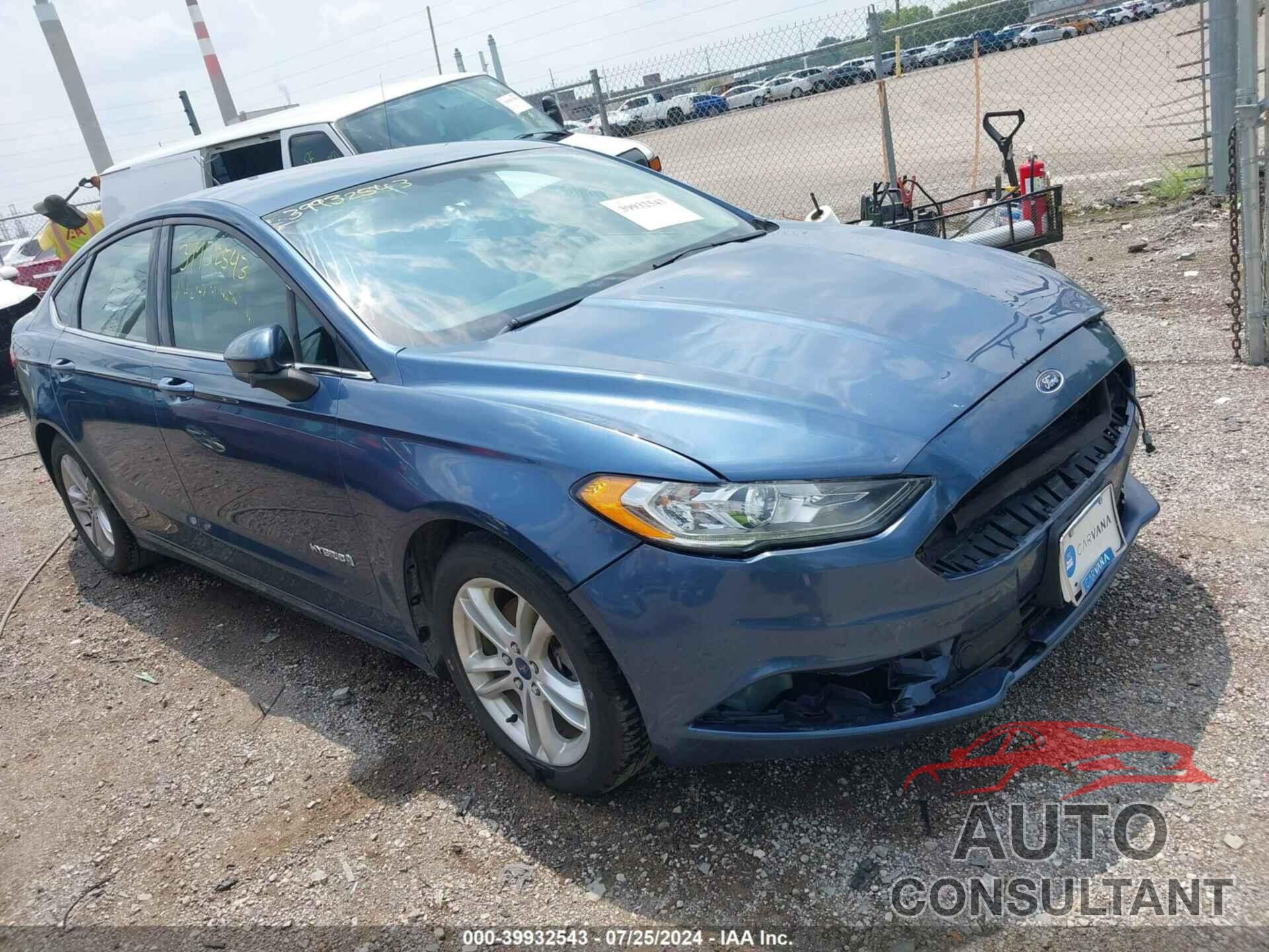 FORD FUSION HYBRID 2018 - 3FA6P0LU5JR230208