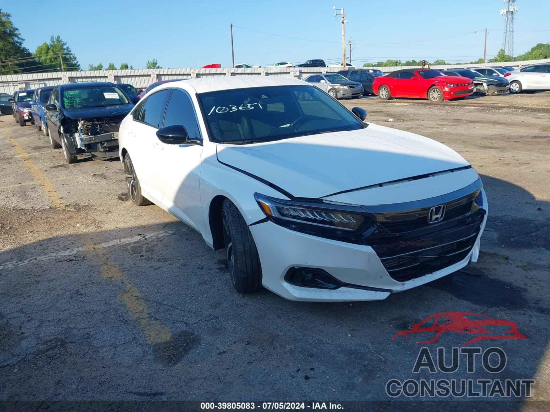 HONDA ACCORD 2022 - 1HGCV1F35NA103651